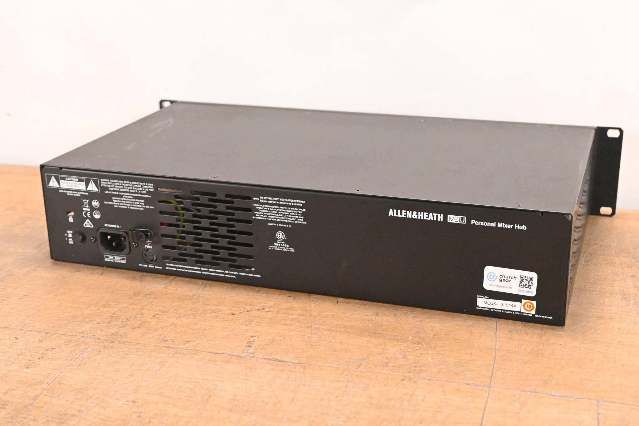 Allen & Heath ME-U 10-Port PoE Monitor Hub for ME-1 Personal Mixers