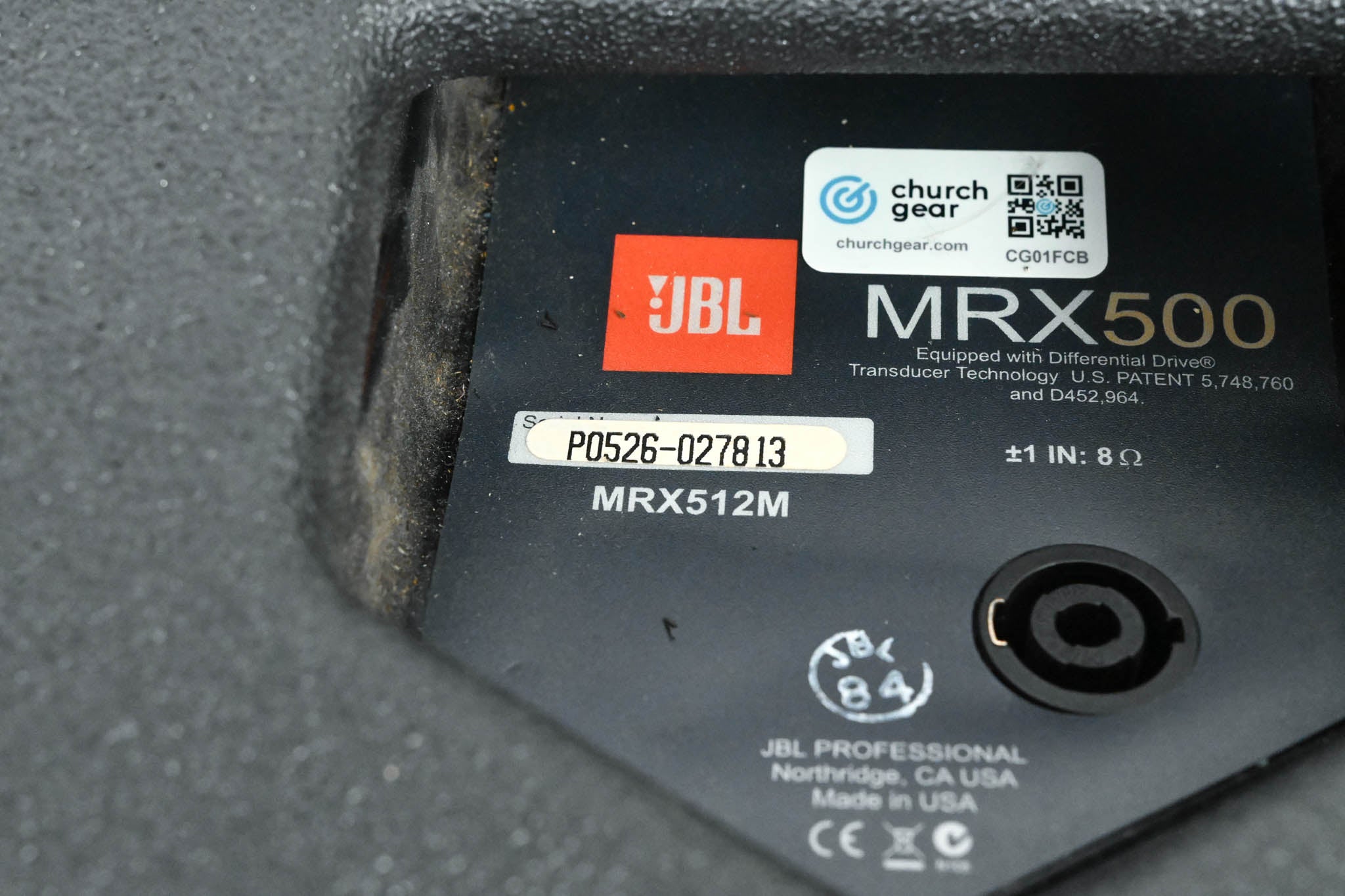 JBL MRX512M 12-inch Two-Way Passive Speaker / Stage Monitor