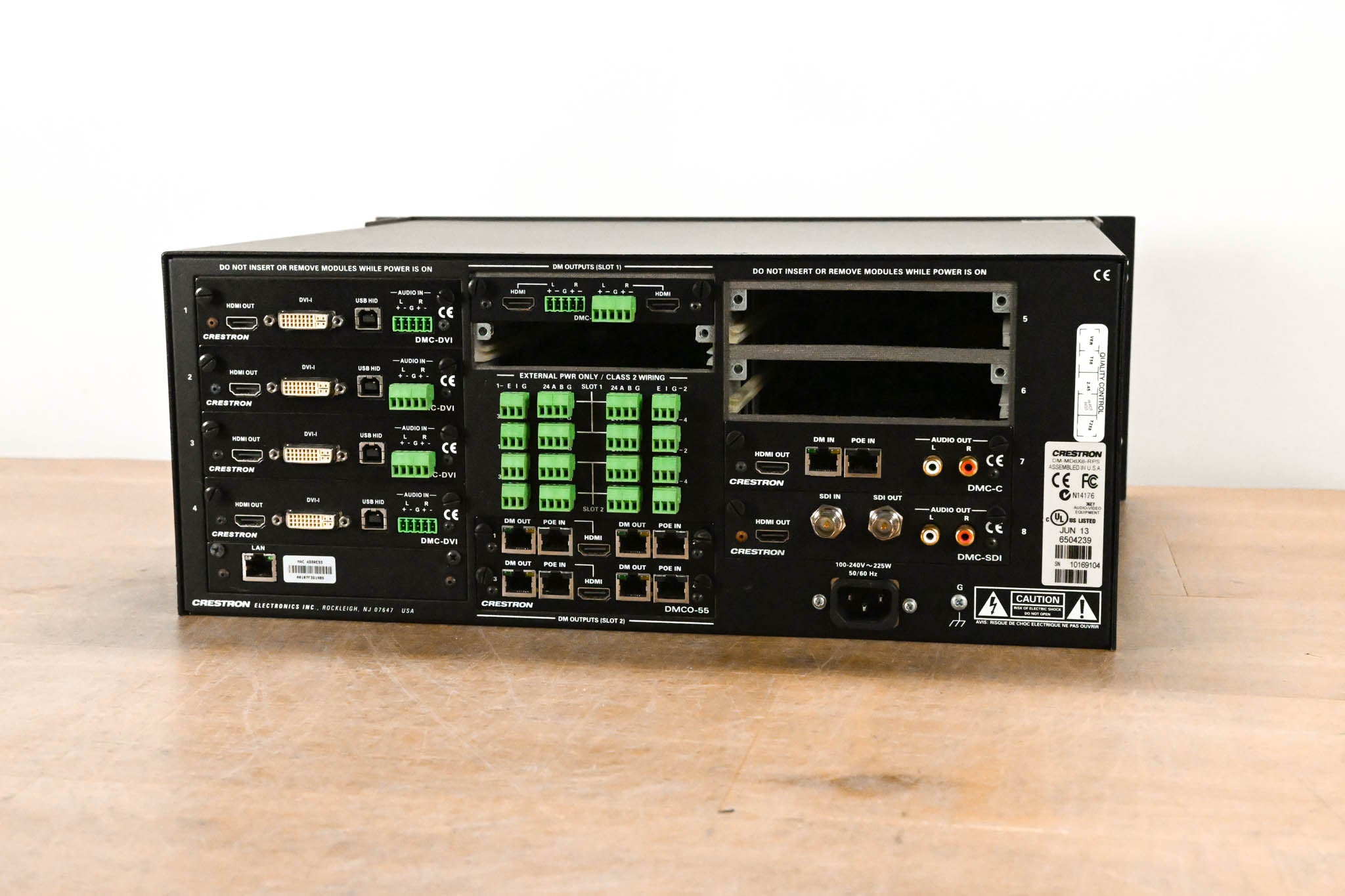 Crestron DM-MD8X8-RPS 8x8 DigitalMedia Switcher with Redundant PSU