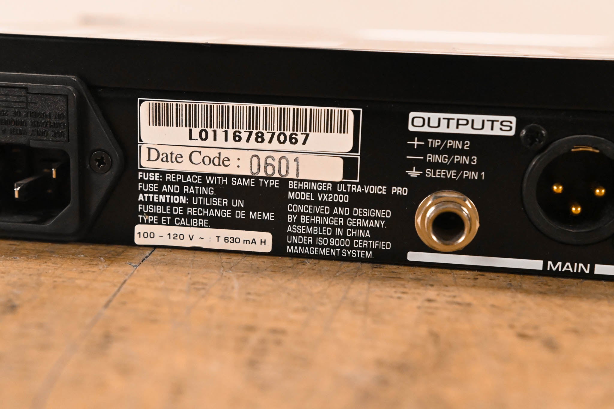 Behringer ULTRA-VOICE PRO VX2000 High-Performance Voice Processor