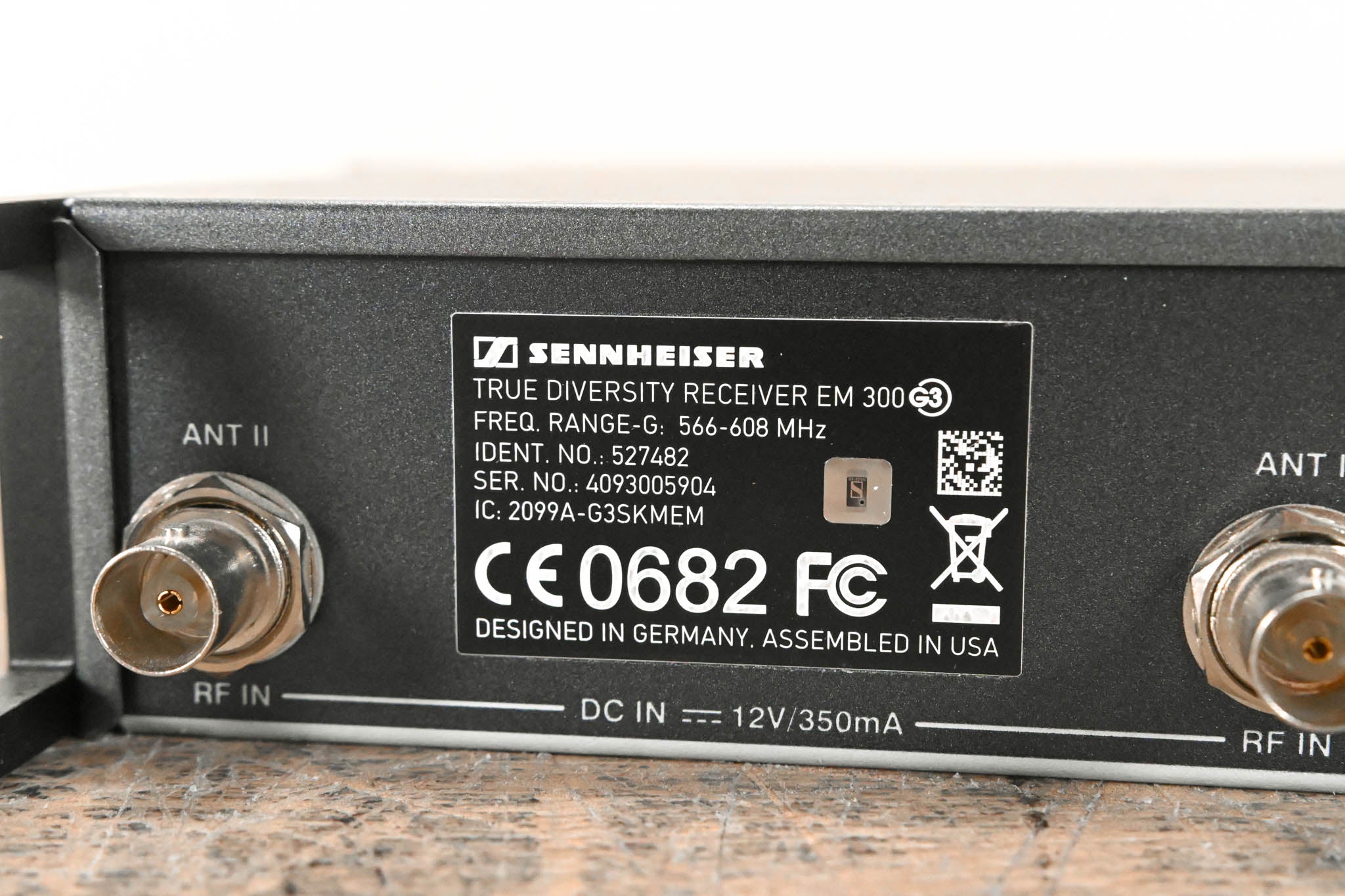 Sennheiser ew 300 G3 Handheld Wireless System 566-608MHz NO POWER SUPPLY