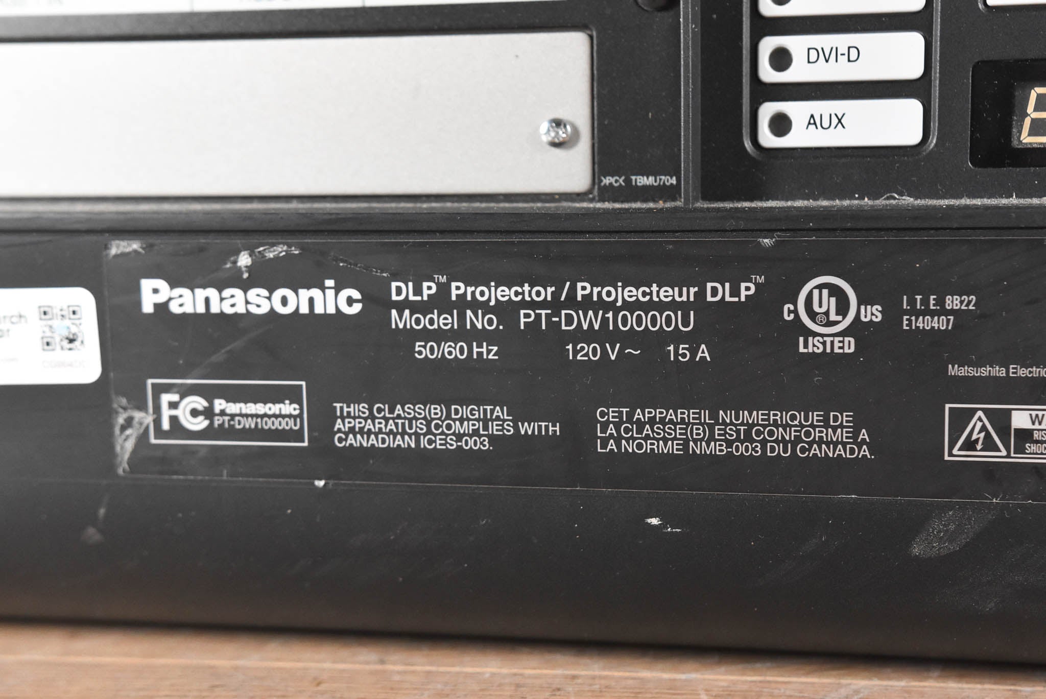 Panasonic PT-DW10000U 10,000-Lumen 1080P Large Venue Projector