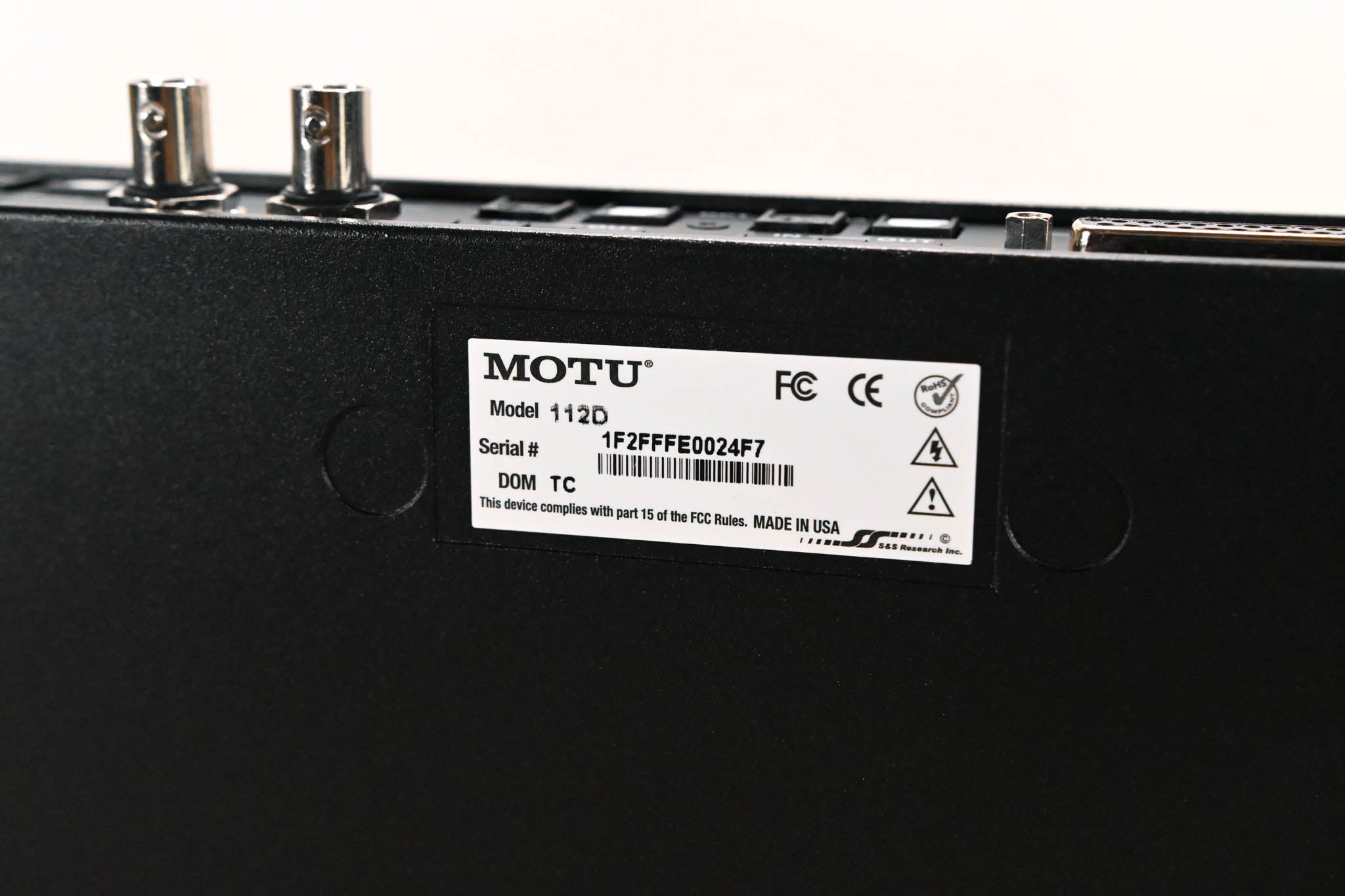 MOTU 112D 112x112 Thunderbolt / USB 2.0 Audio Interface
