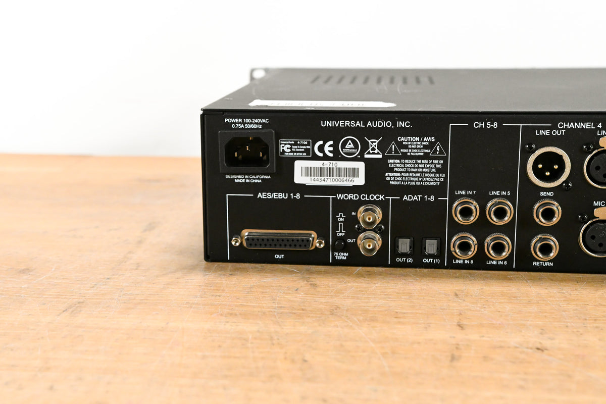Universal Audio 4-710d 4-Channel Microphone Preamp and Compressor