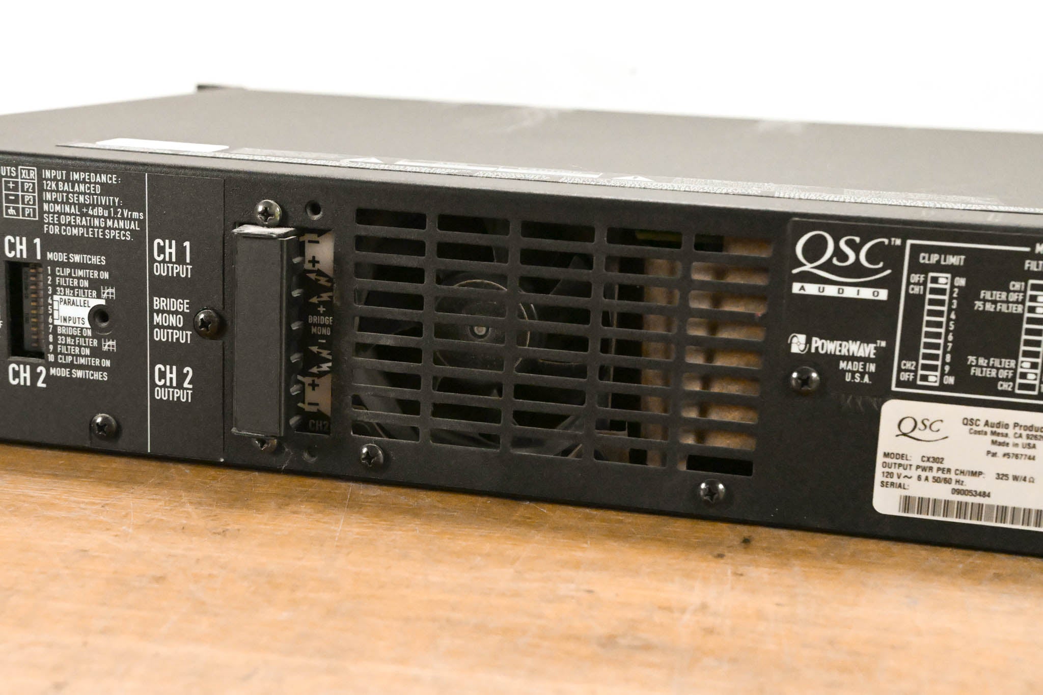 QSC CX302 2-Channel Power Amplifier