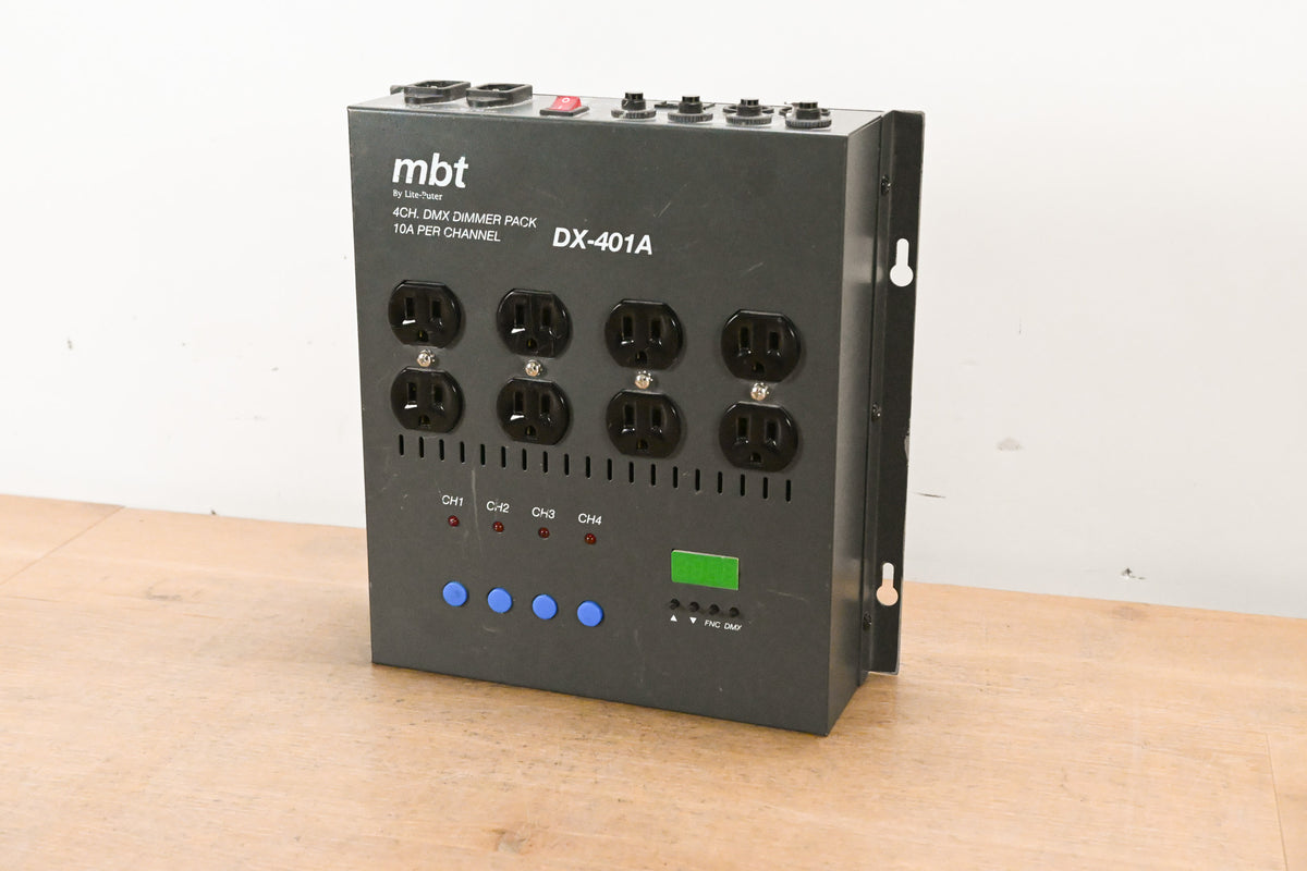 MBT DX-401A 4-Channel DMX Dimmer Pack with LCD Display