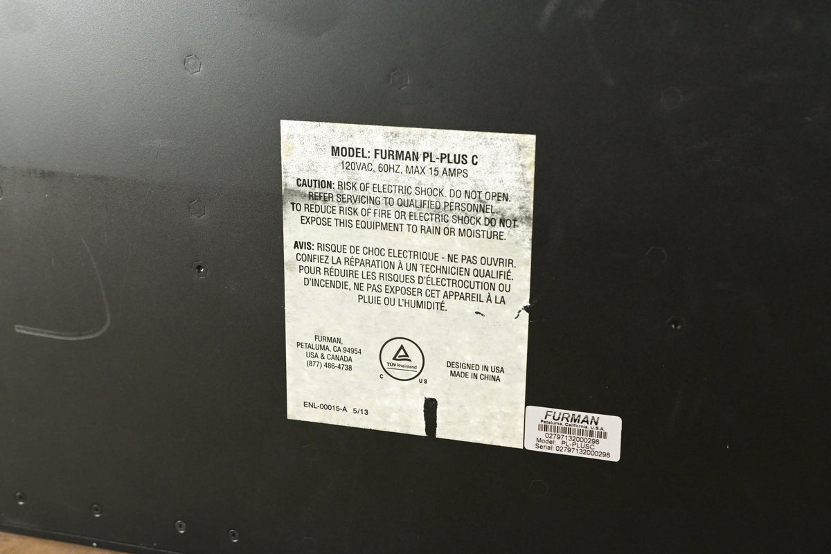 Furman PL-PLUS C 15A Power Conditioner with Voltmeter