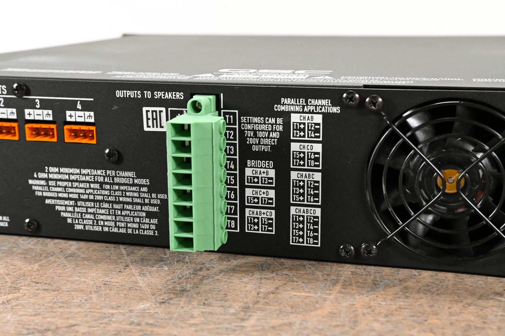 QSC CXD4.5 4-Channel Installation Power Amplifier with DSP