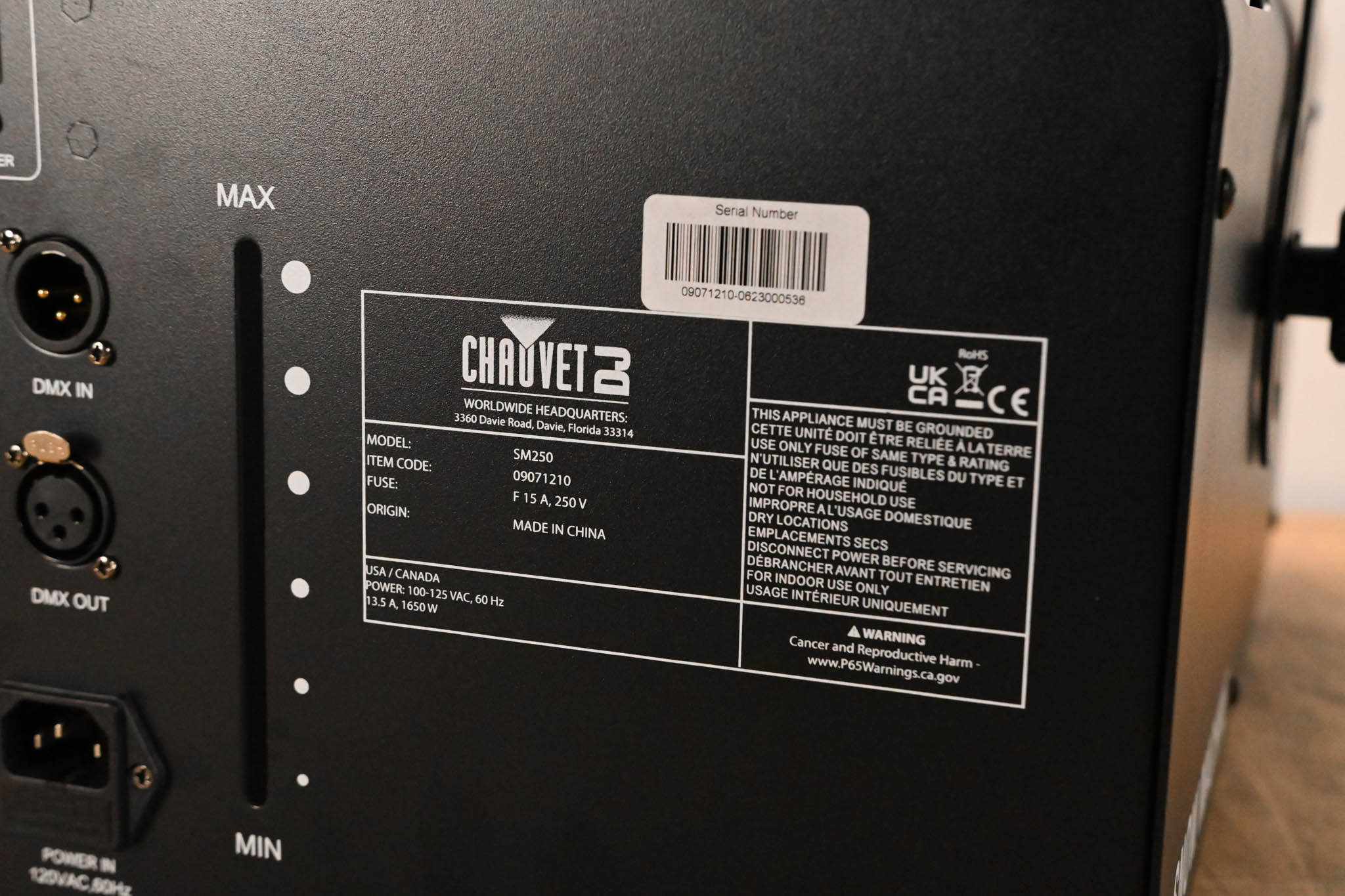 Chauvet SM250 Snow Machine