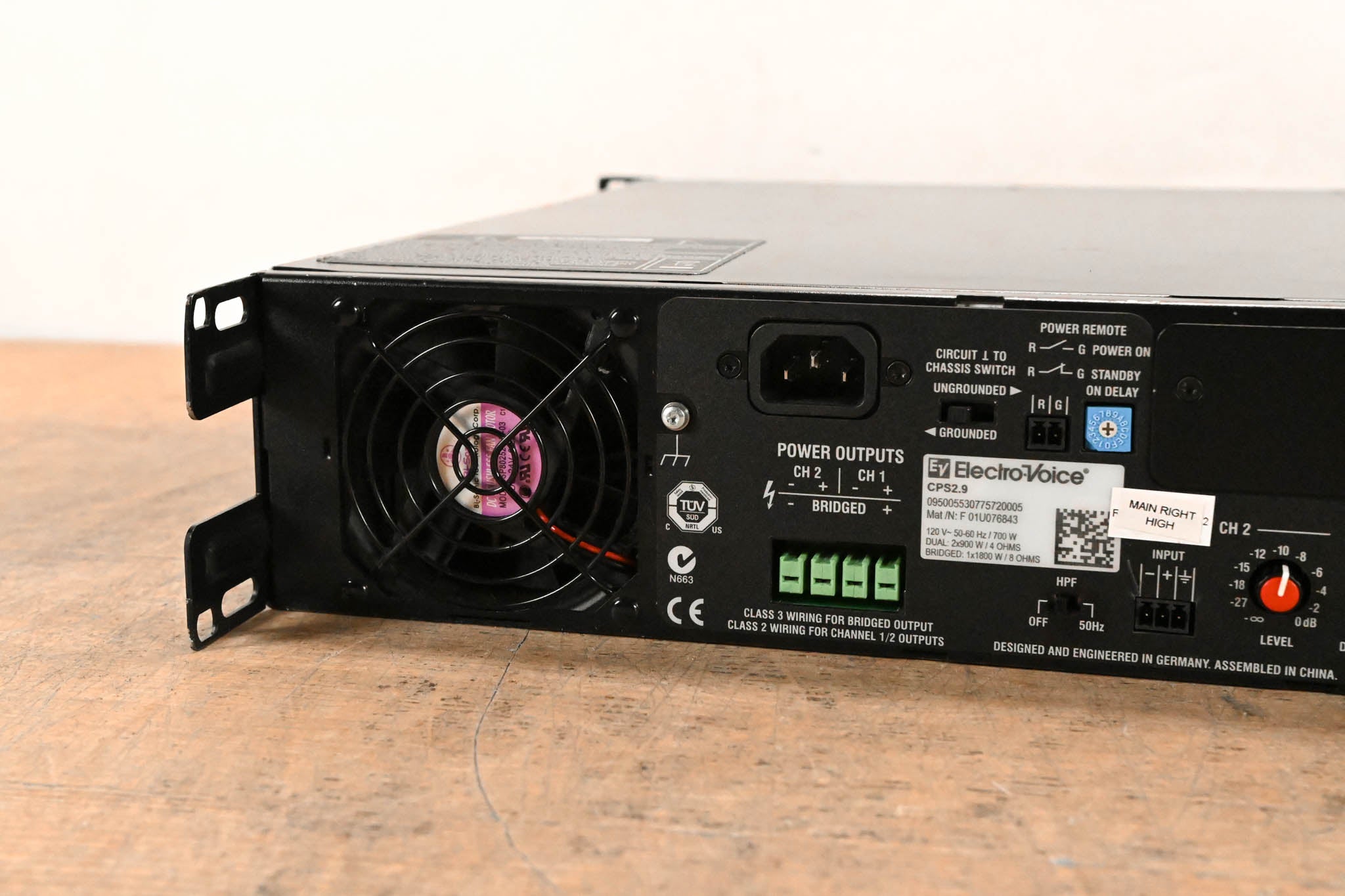 Electro-Voice (EV) CPS2.9 2-Channel Power Amplifier