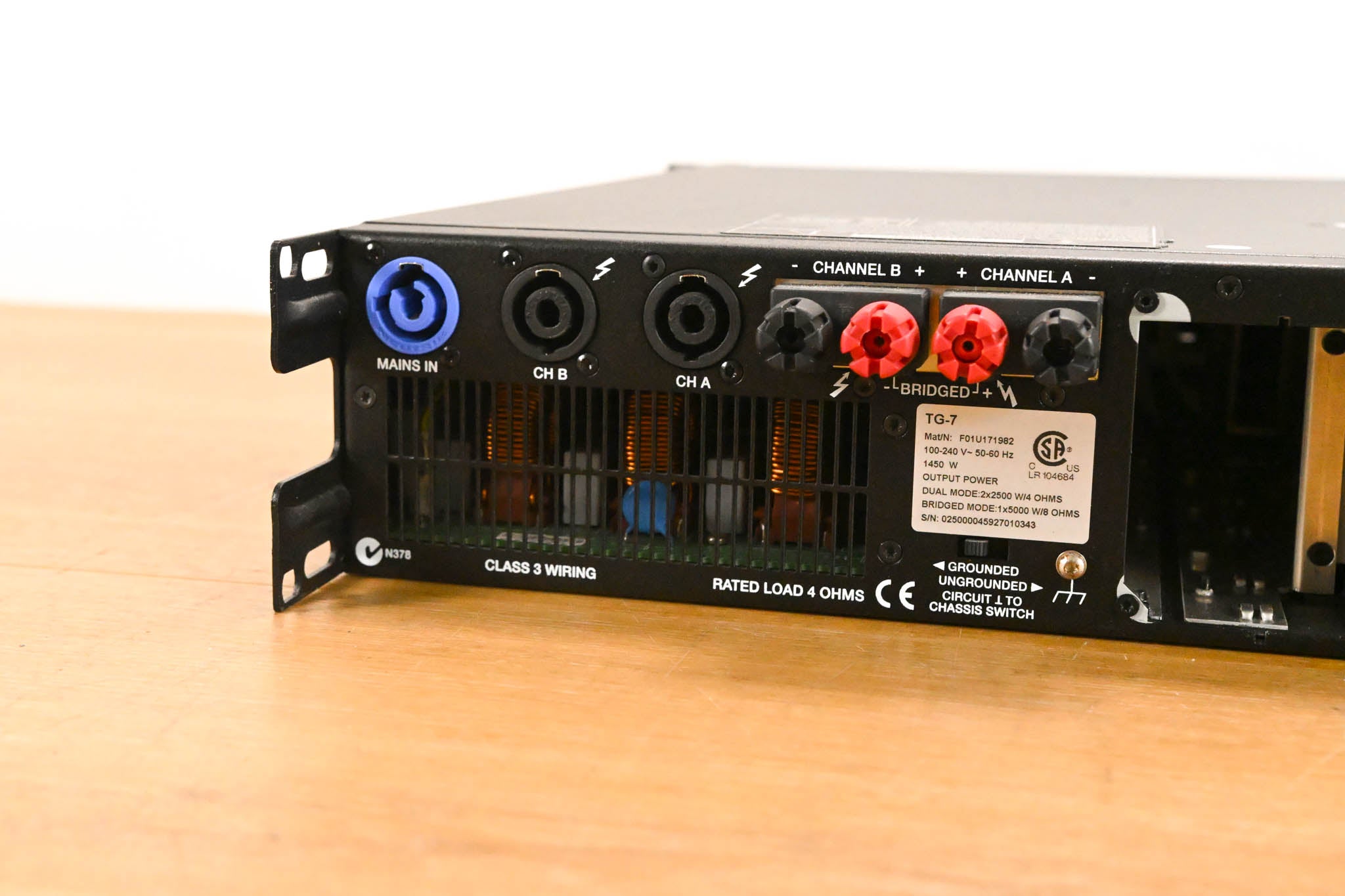 Electro-Voice (EV) TG-7 Tour-Grade Stereo Power Amplifier