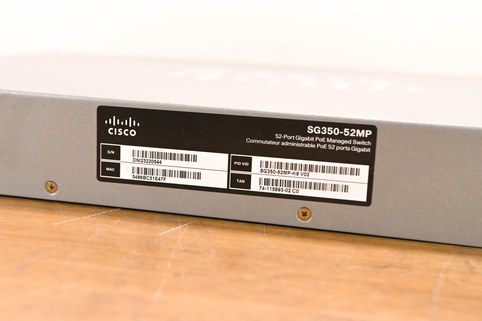 Cisco SG350-52MP 52-Port Gigabit PoE Managed Switch