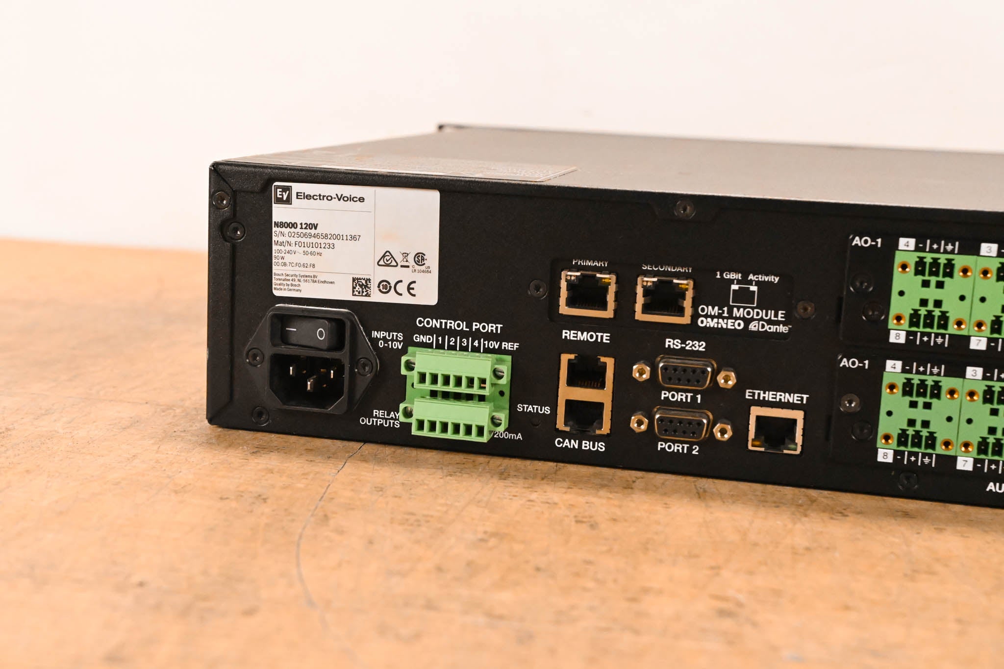 Electro-Voice (EV) N8000 NetMax Digital Matrix Controller w/ Dante