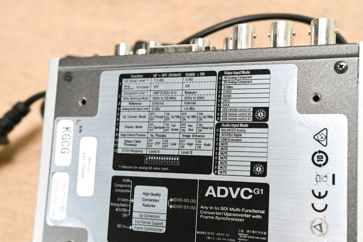 Grass Valley ADVC G1 Any-In to SDI Converter/Upconverter with Frame Sync