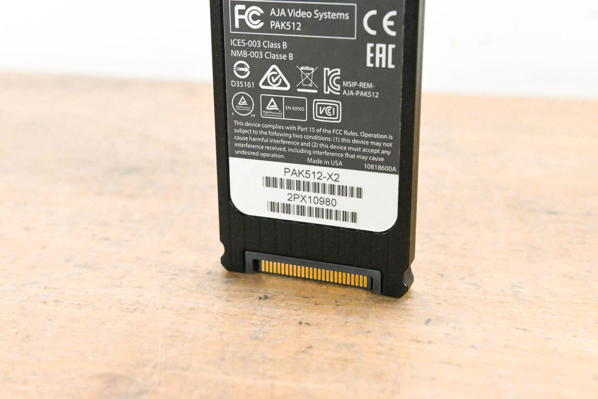 AJA PAK512 SSD Module for Ki Pro Systems