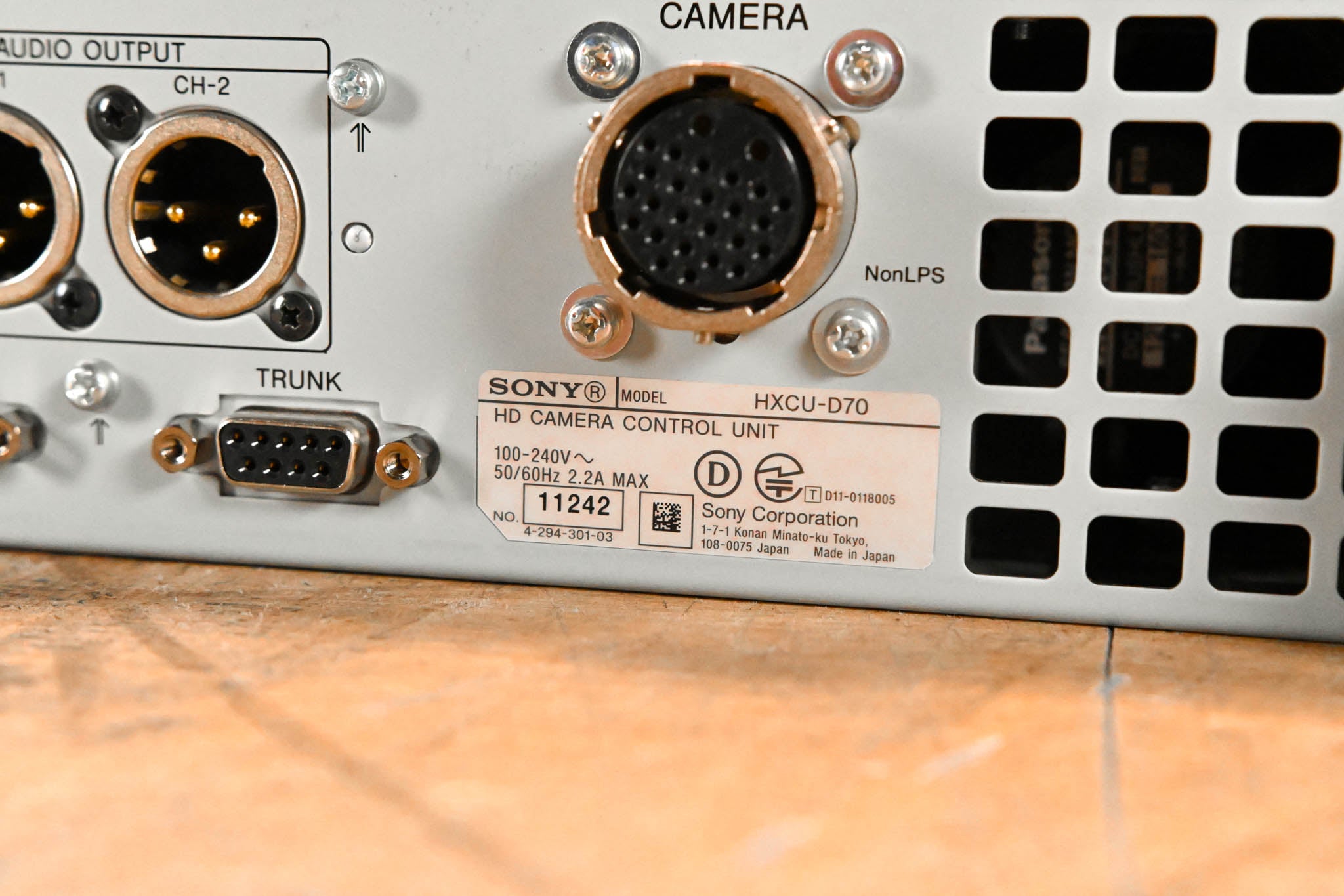 Sony HXCU-D70 Camera Control Unit for HXC-D70 HD/SD Camera