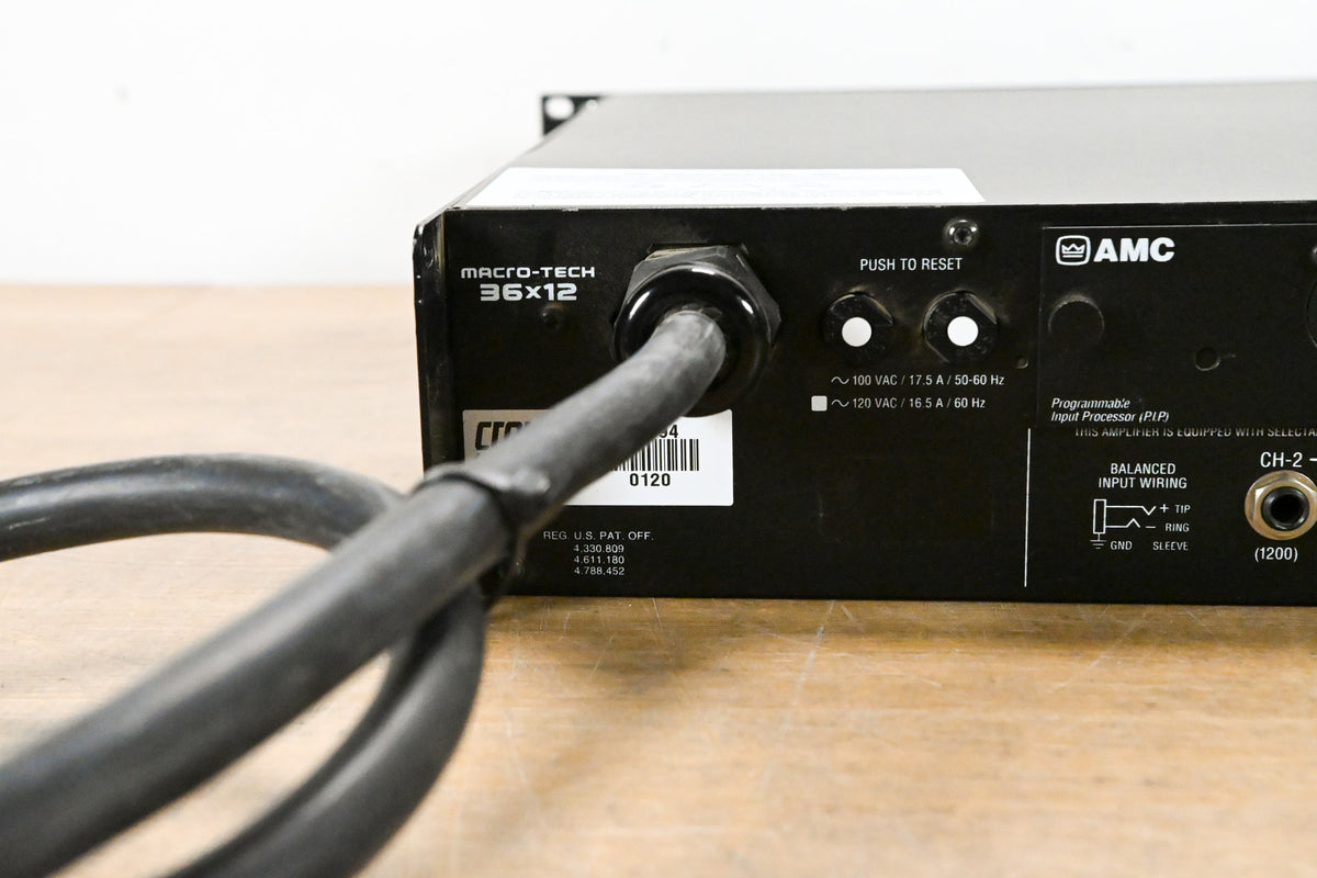 Crown Macro-Tech 36x12 2-Channel Power Amplifier