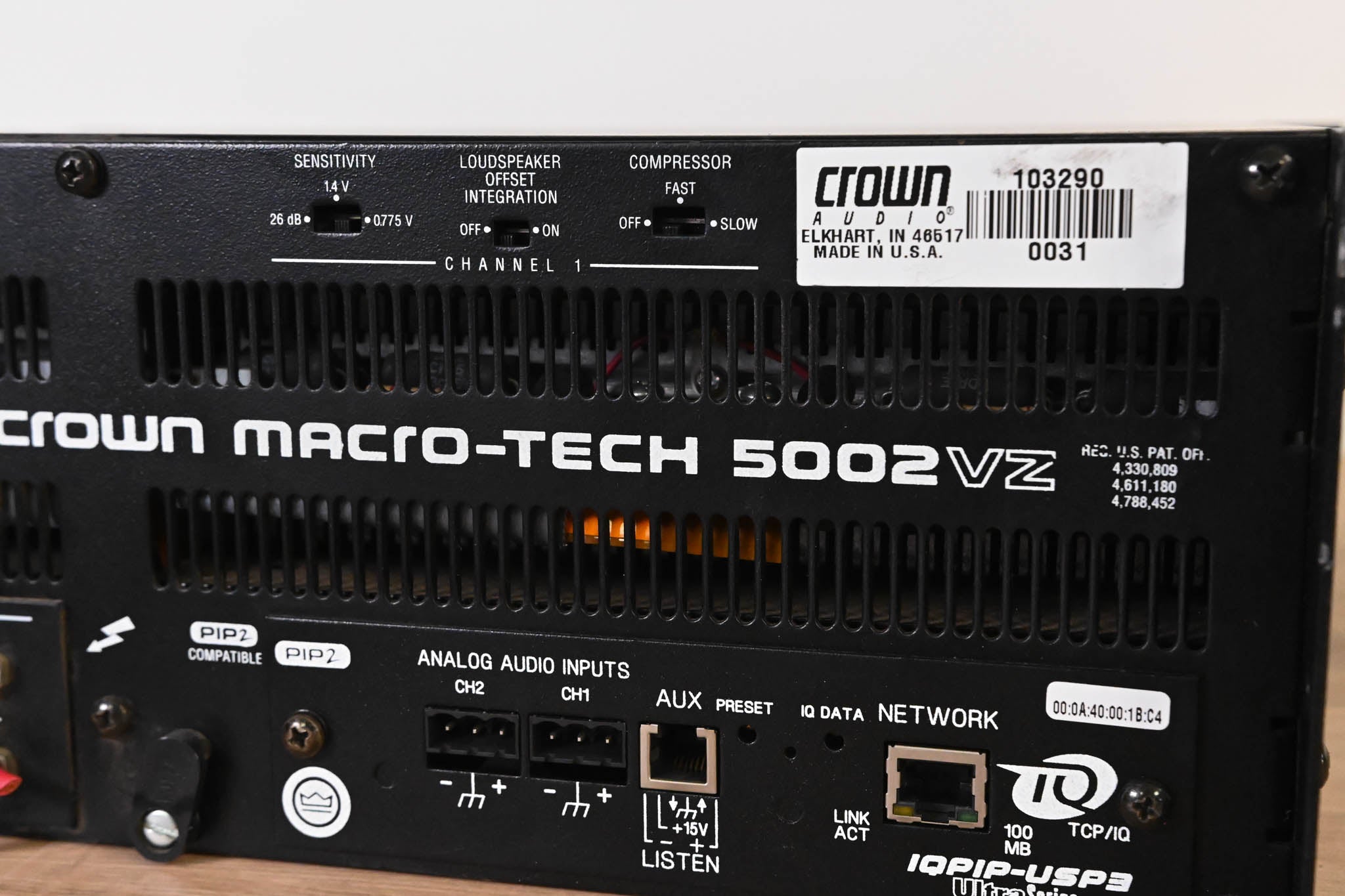 Crown Macro-Tech 5002VZ 2-Channel Power Amplifier