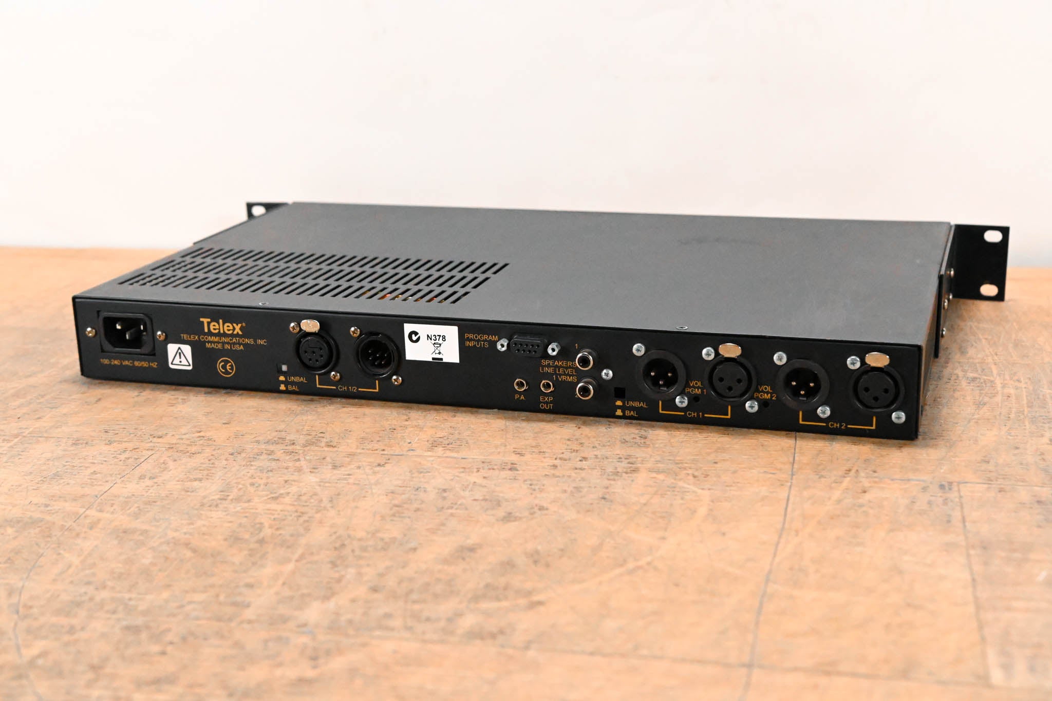 Telex MS-2002 2-Channel Master Station and Power Supply