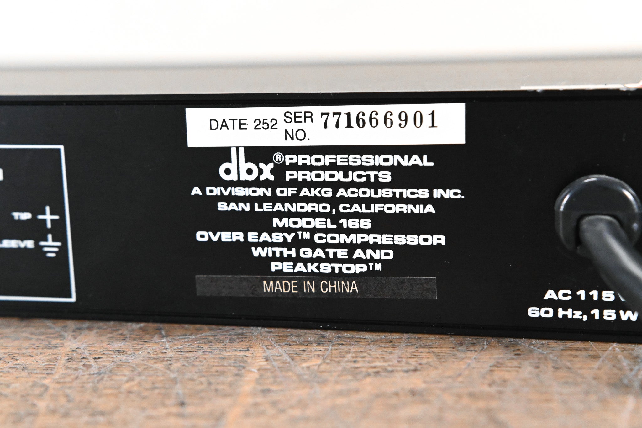 dbx 166 2-Channel Compressor/Gate