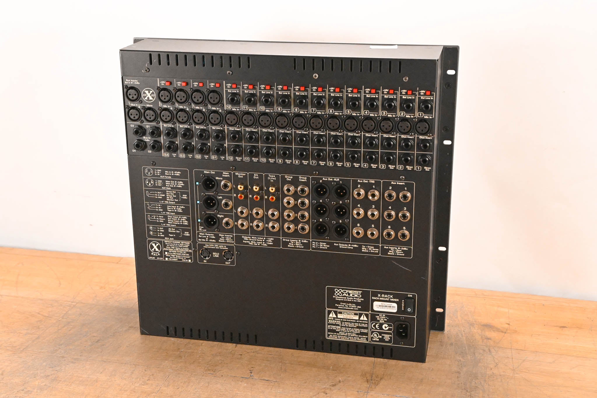 Crest Audio X20RM 12-Mix Monitor Console