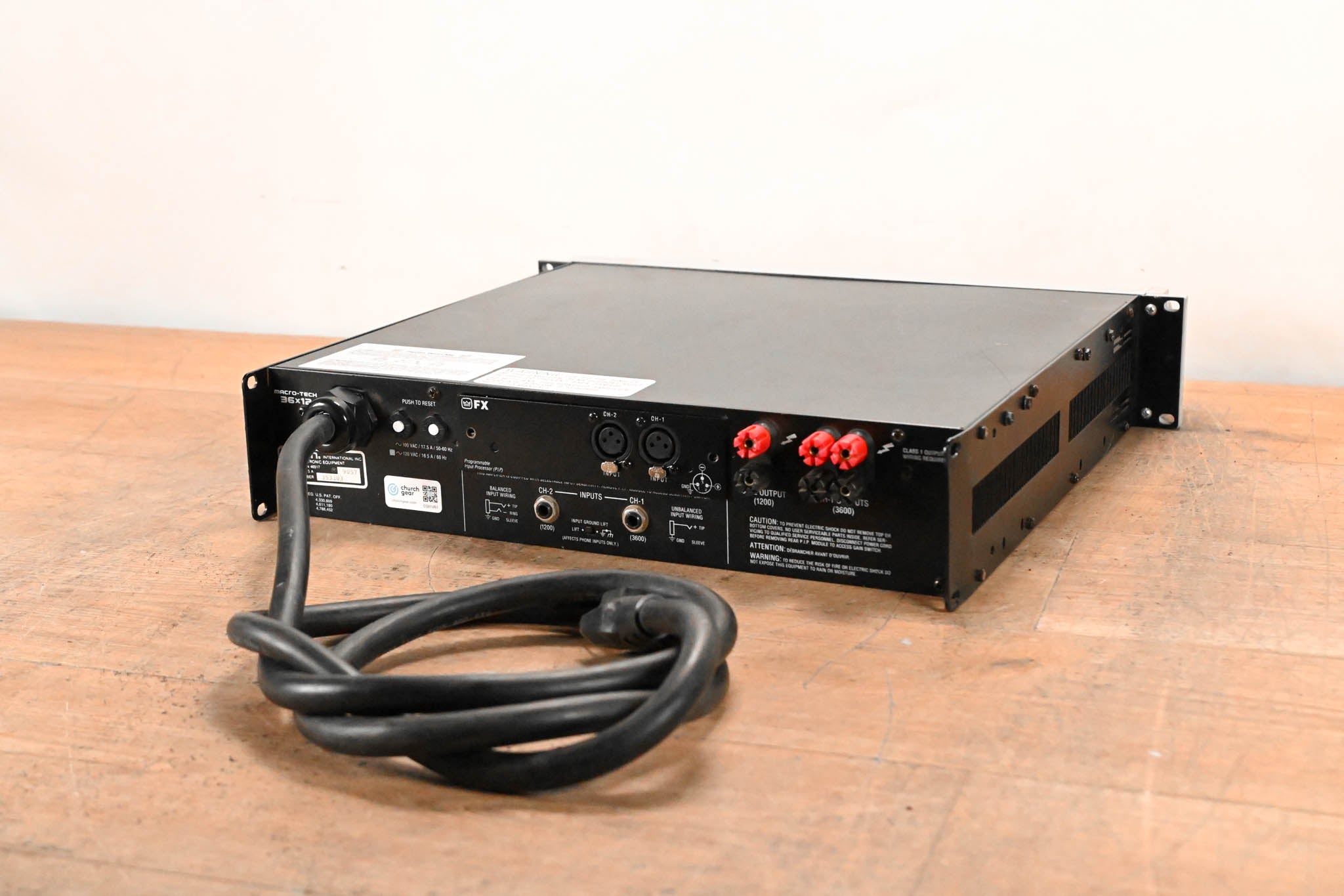 Crown Macro-Tech 36x12 2-Channel Power Amplifier