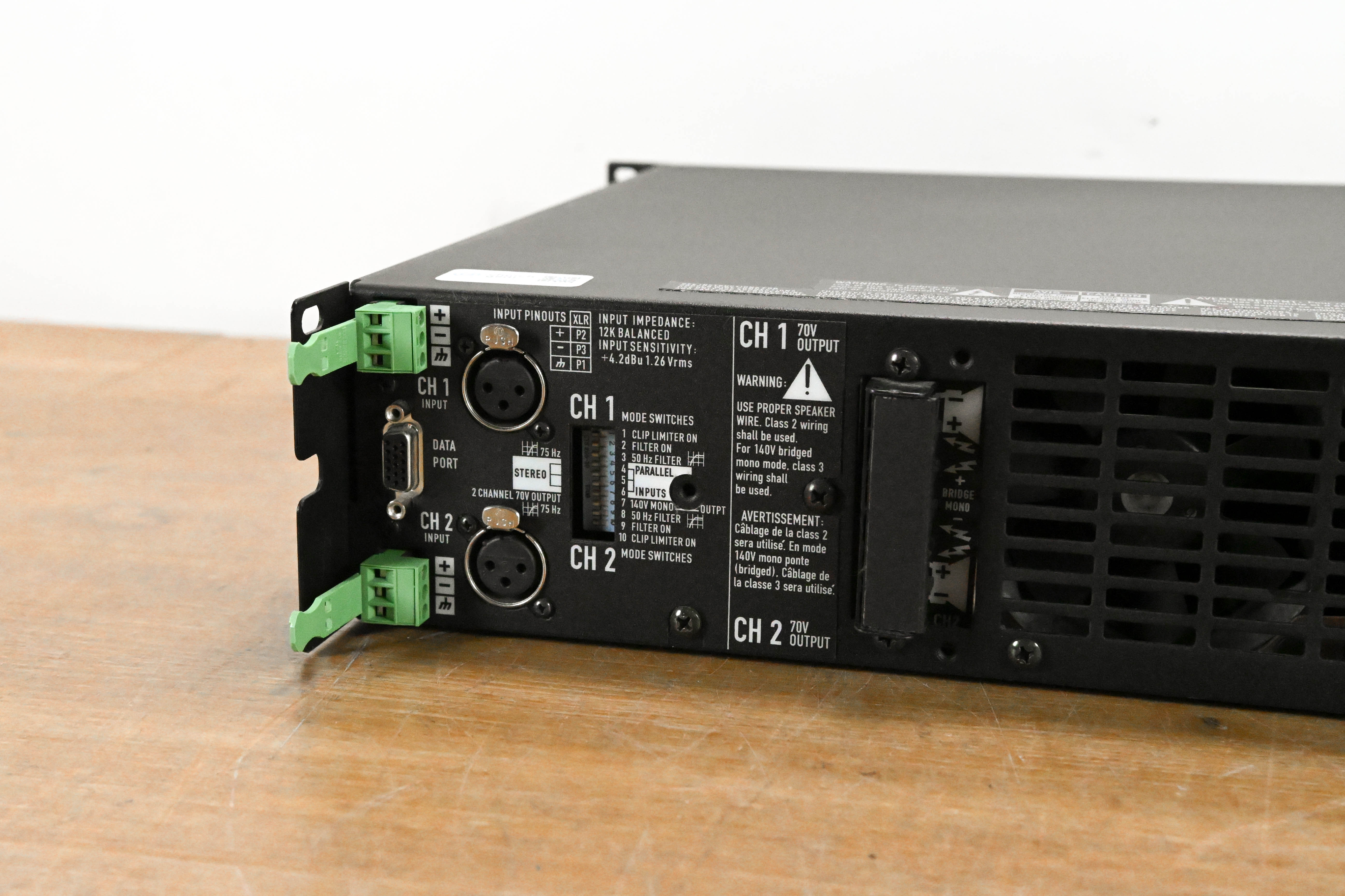 QSC CX1202V 1200W 70V 2-Channel Power Amplifier