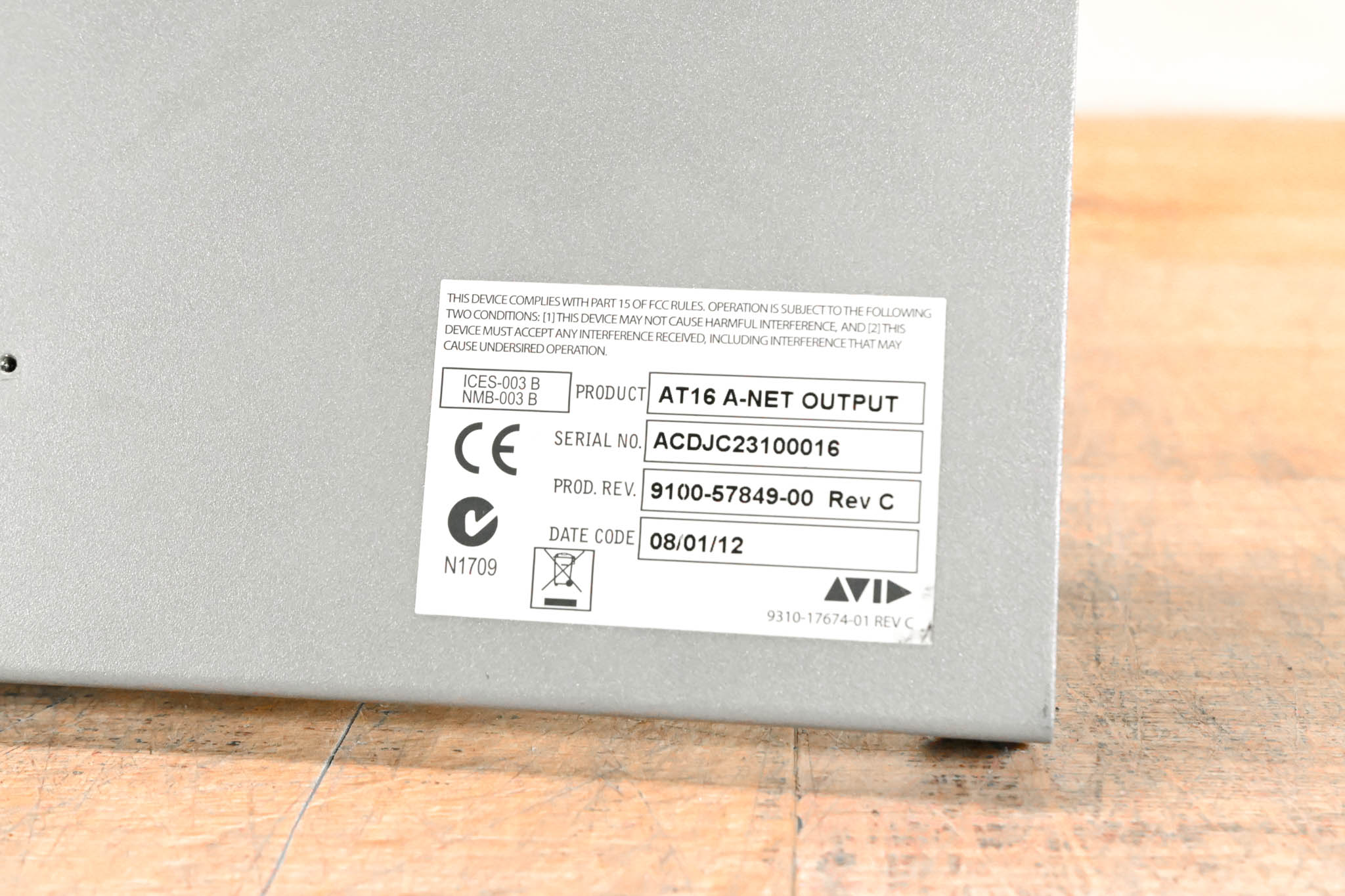 AVID AT16 A-Net Output Card for SC48 Console