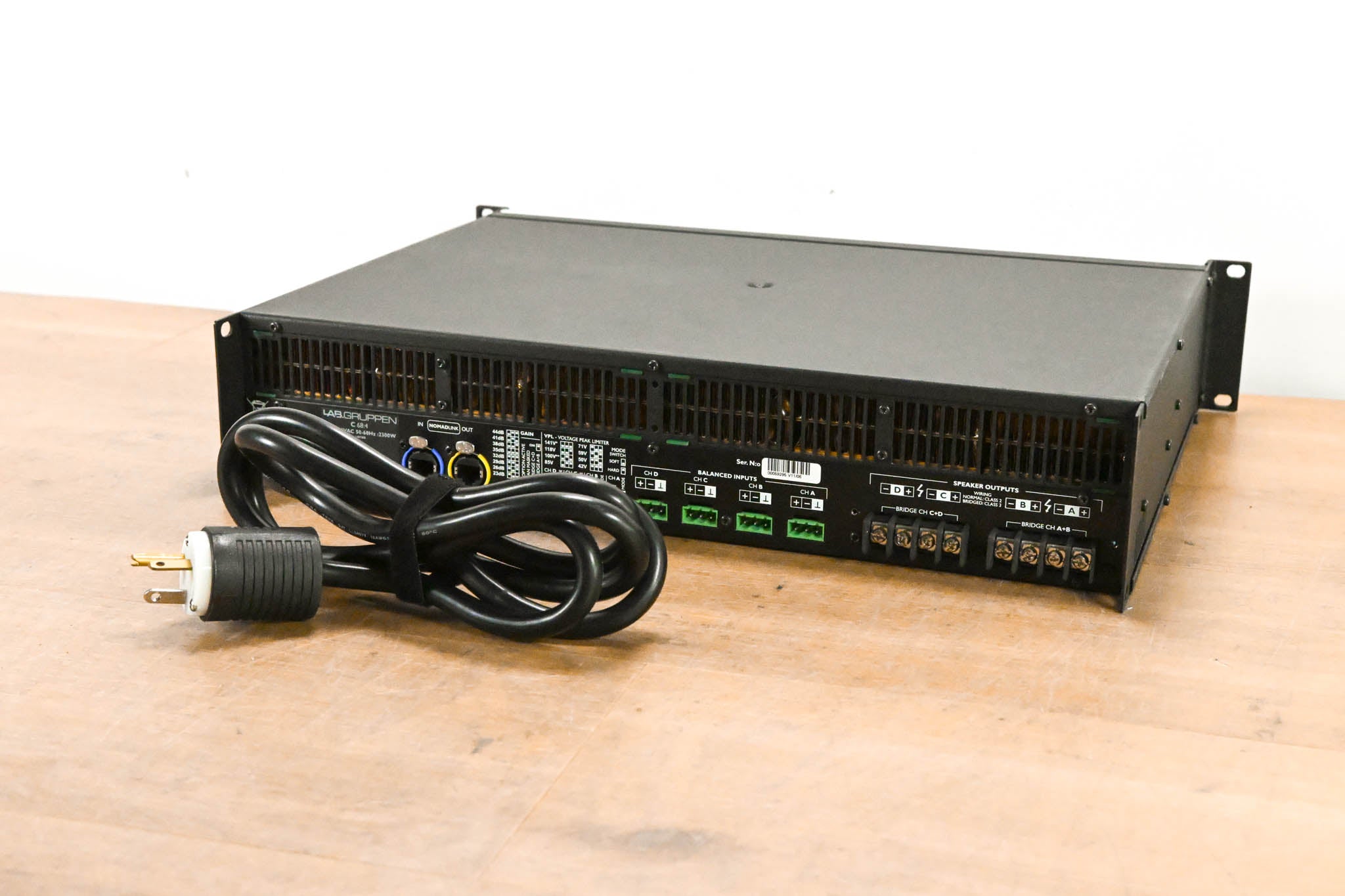 Lab Gruppen C 68:4 6800W Four-Channel Power Amplifier