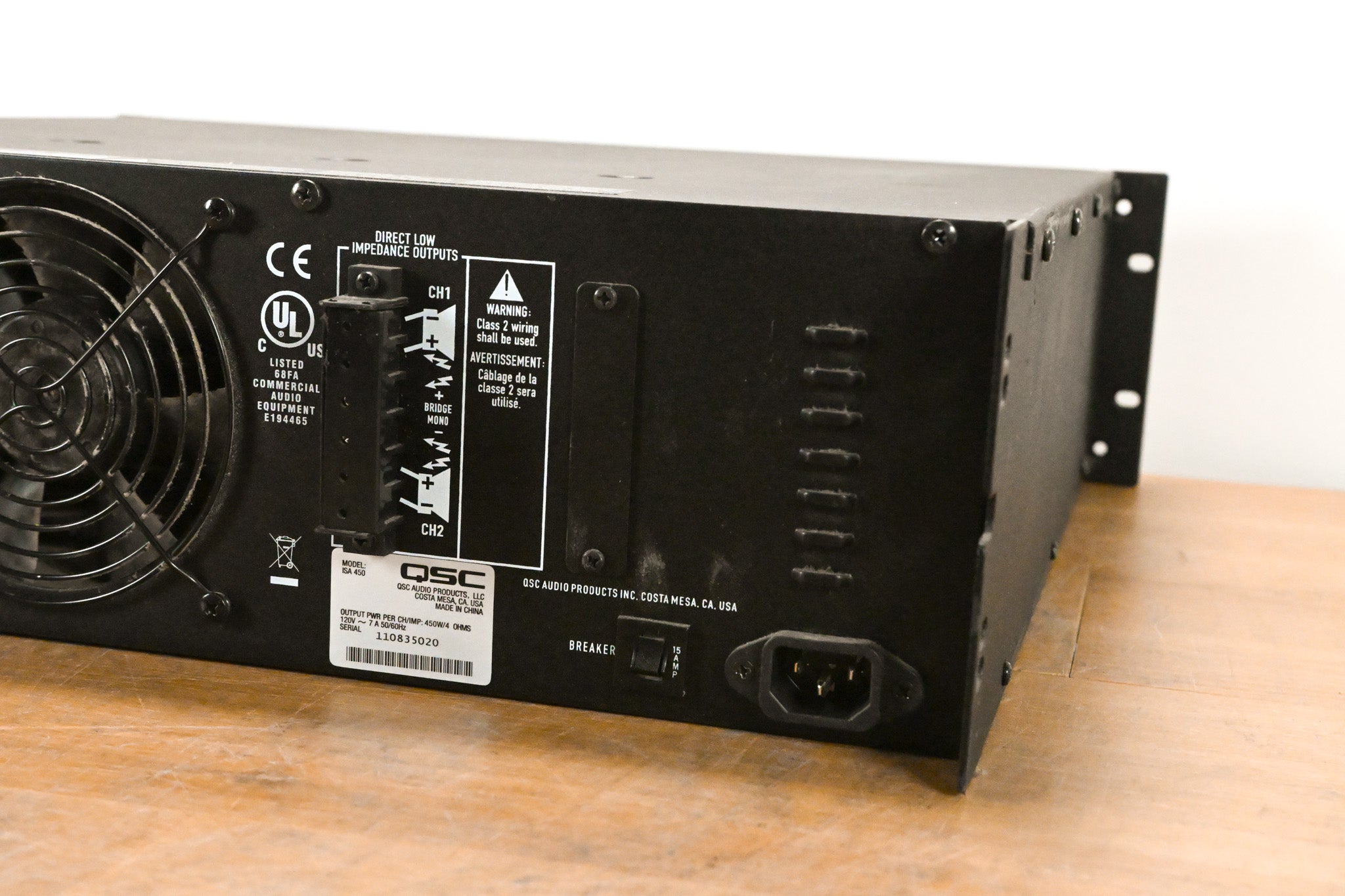 QSC ISA450 2-Channel Installation Power Amplifier