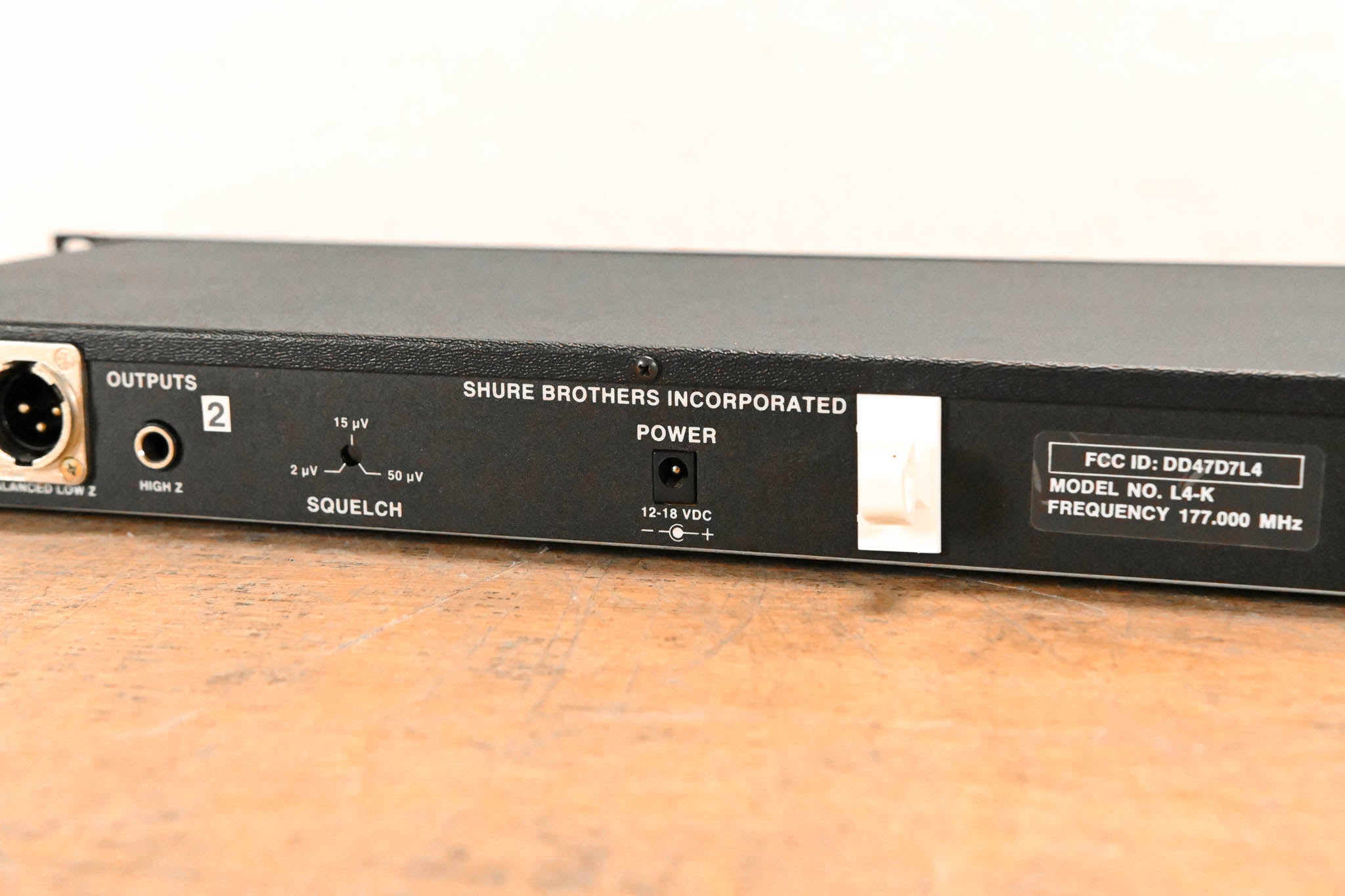 Shure L4 Diversity Wireless Receiver - 177.000 MHz (NO POWER SUPPLY)