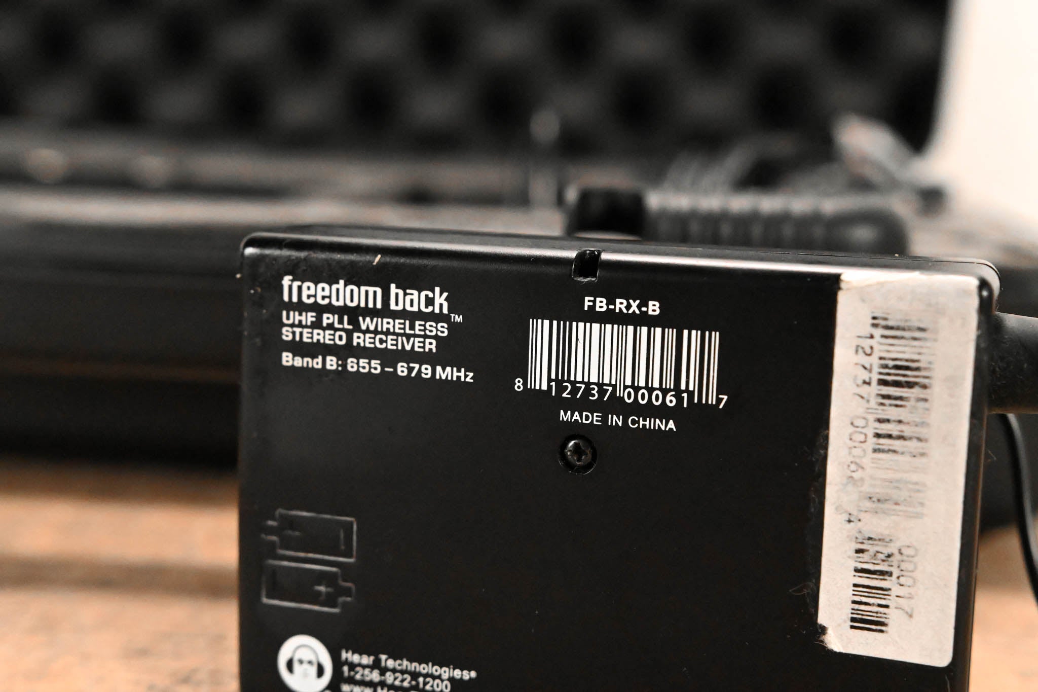 Hear Technologies Freedom Back Wireless IEM System - Band B: 655-679 MHz