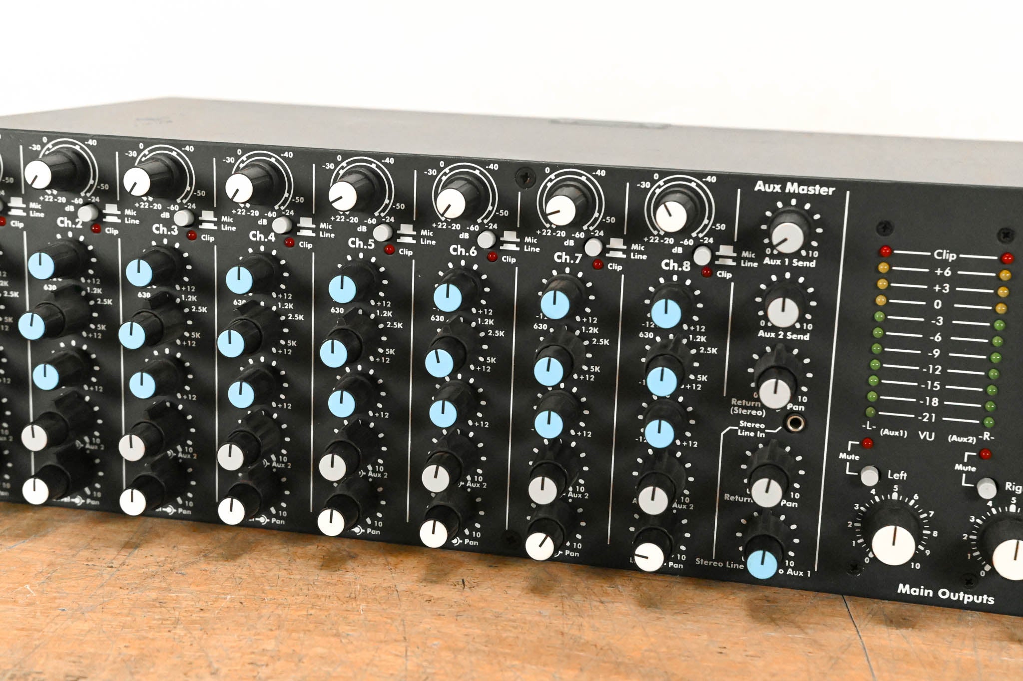 Ashly MX-508 8-Input Stereo Rack-Mountable Mic/Line Mixer