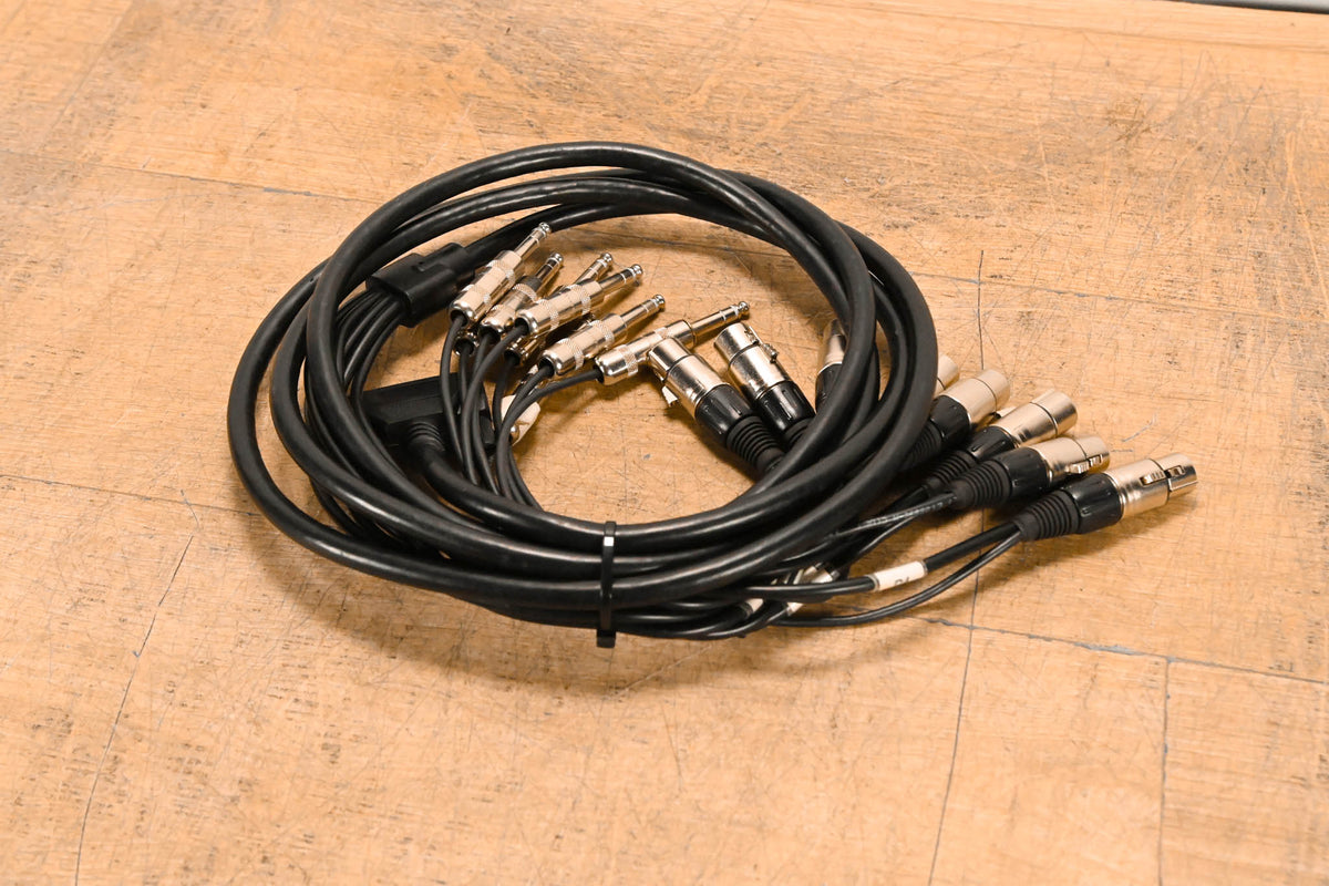 Unbranded DB25 Male to (8x)XLRF and (8x)TRS Cable - 10ft