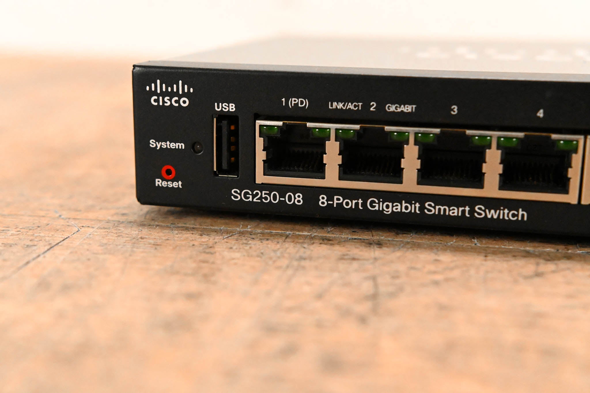 Cisco SG250-08 8-Port Gigabit Smart Switch (NO POWER SUPPLY)