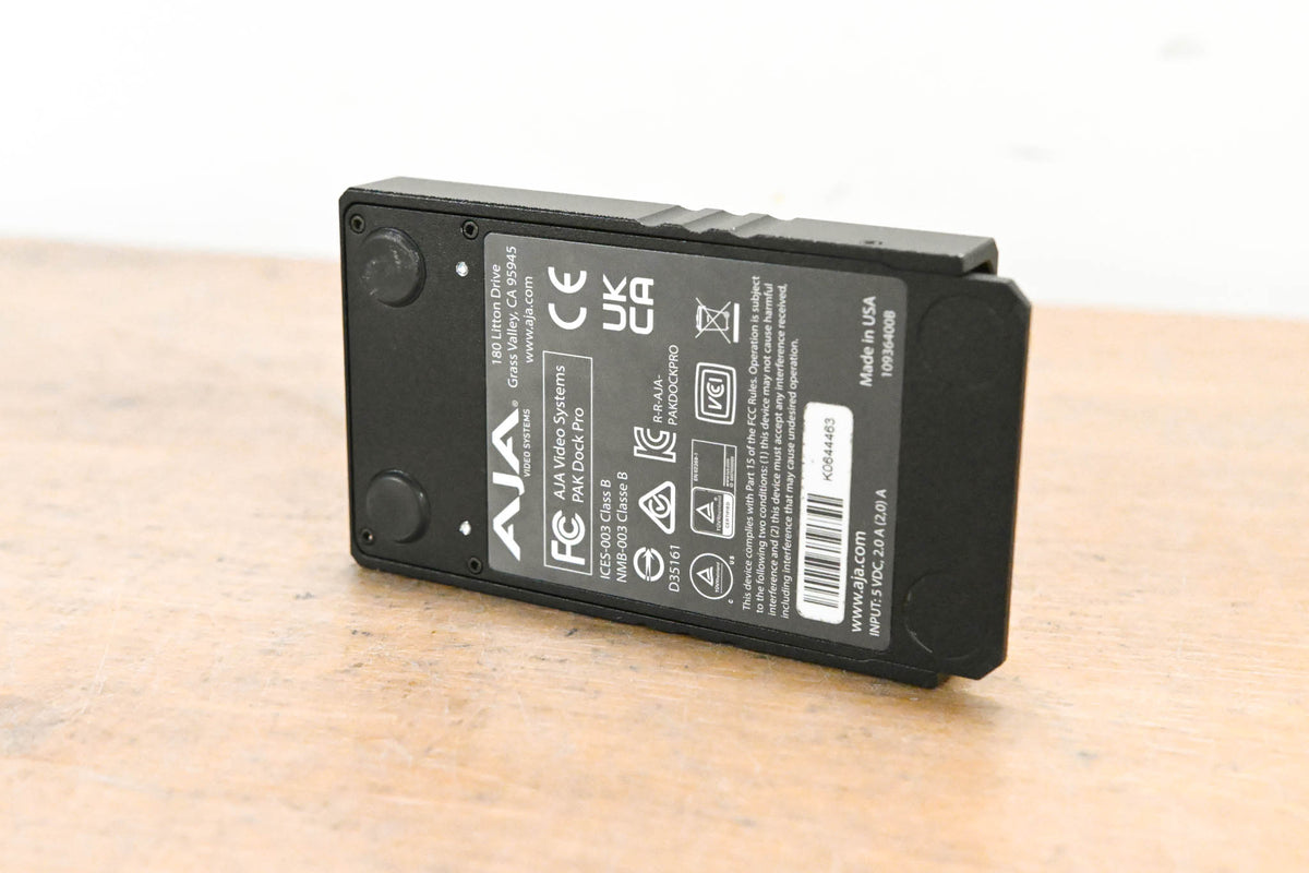 AJA PAK Dock Pro for Ki Pro Quad Pak SSDs