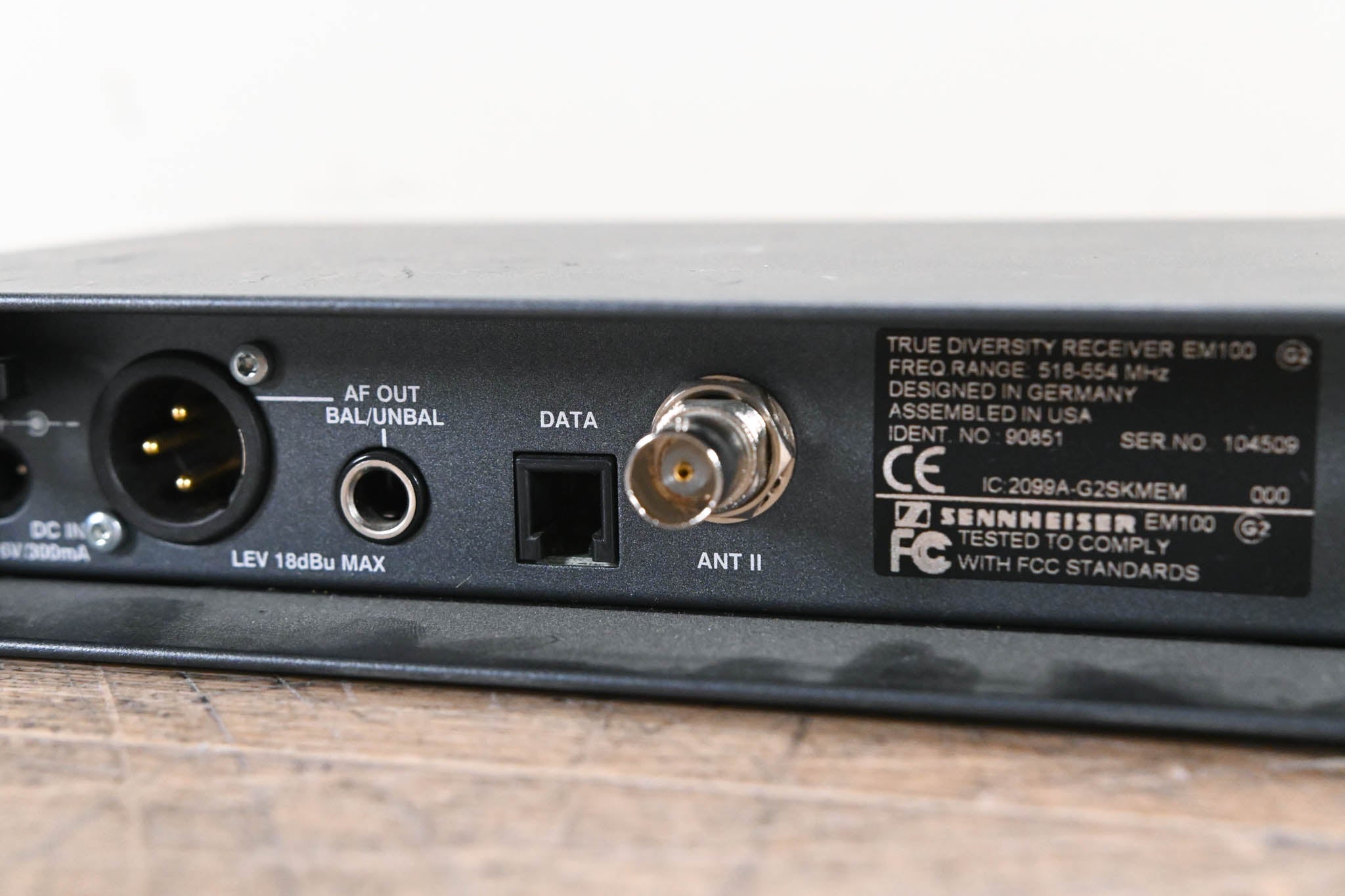 Sennheiser EM 100 G2 Wireless Receiver - 518-554 MHz (NO POWER SUPPLY)