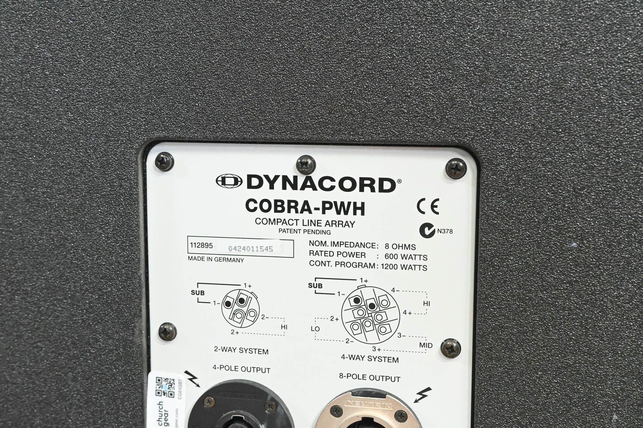 Dynacord COBRA-PWH Planar Waveguide Basshorn 18" Line Array Subwoofer