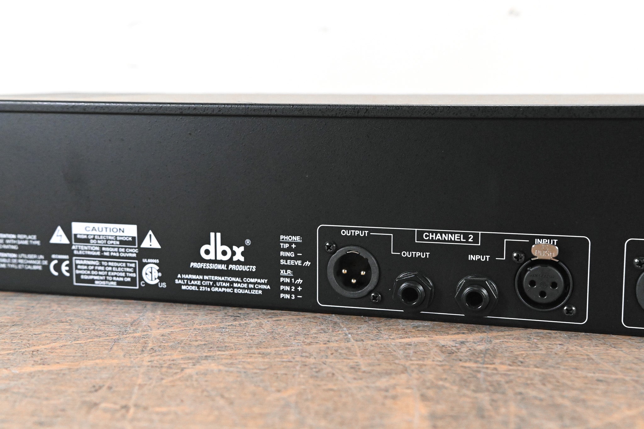 dbx 231s Two-Channel 31-Band Equalizer