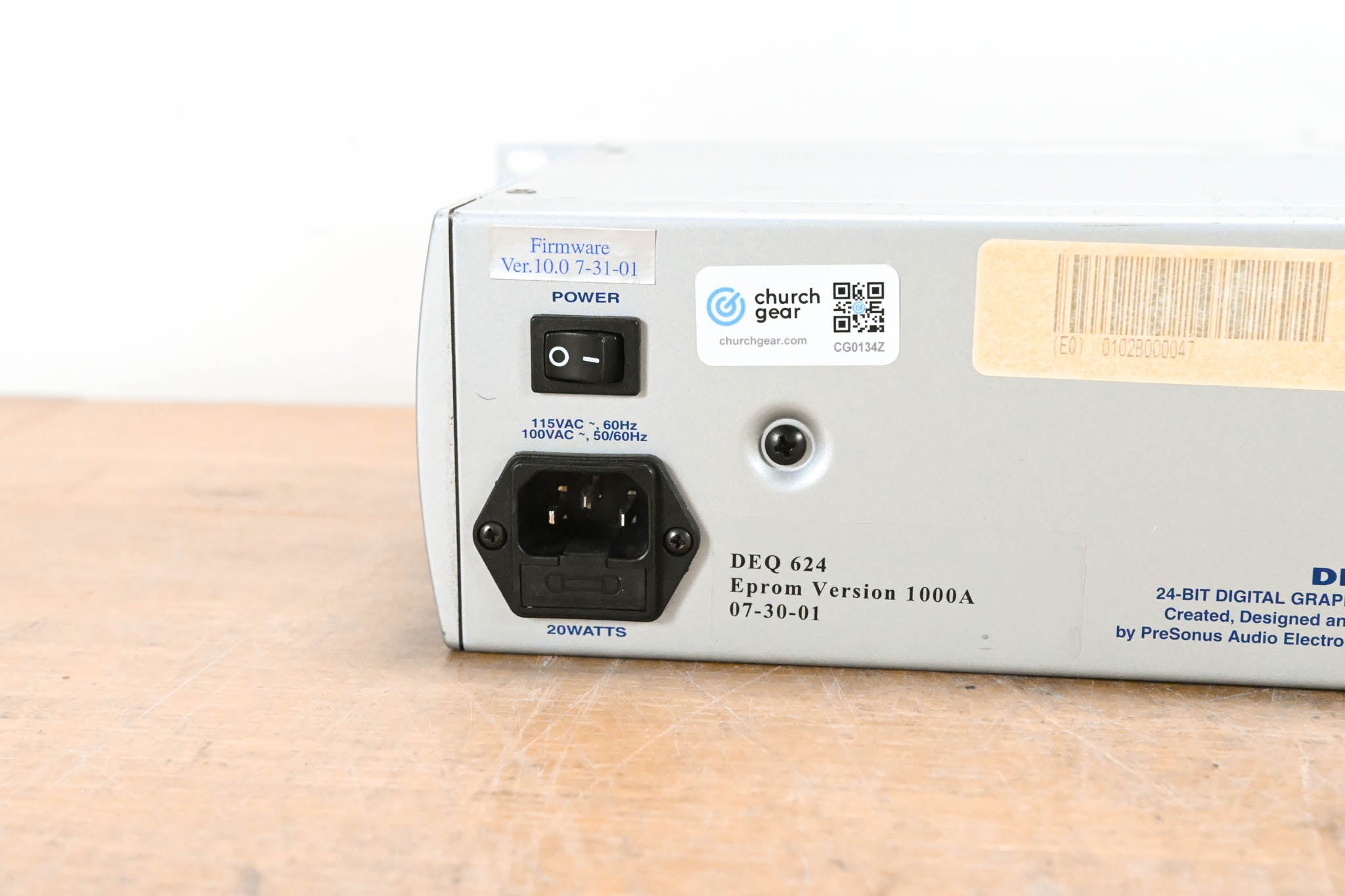 PreSonus DEQ624 24-Bit Digital Stereo 31-Band Graphic Equalizer
