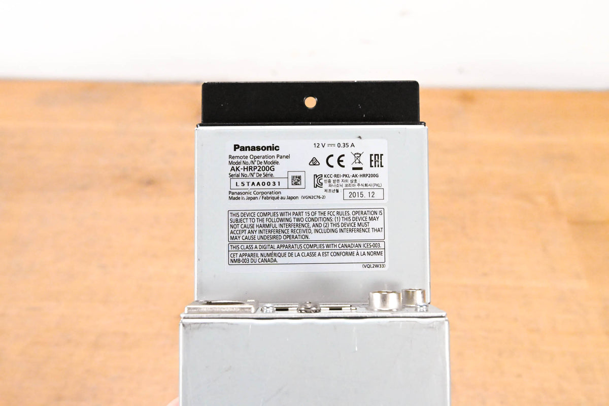 Panasonic AK-HRP200G Remote Operation Panel