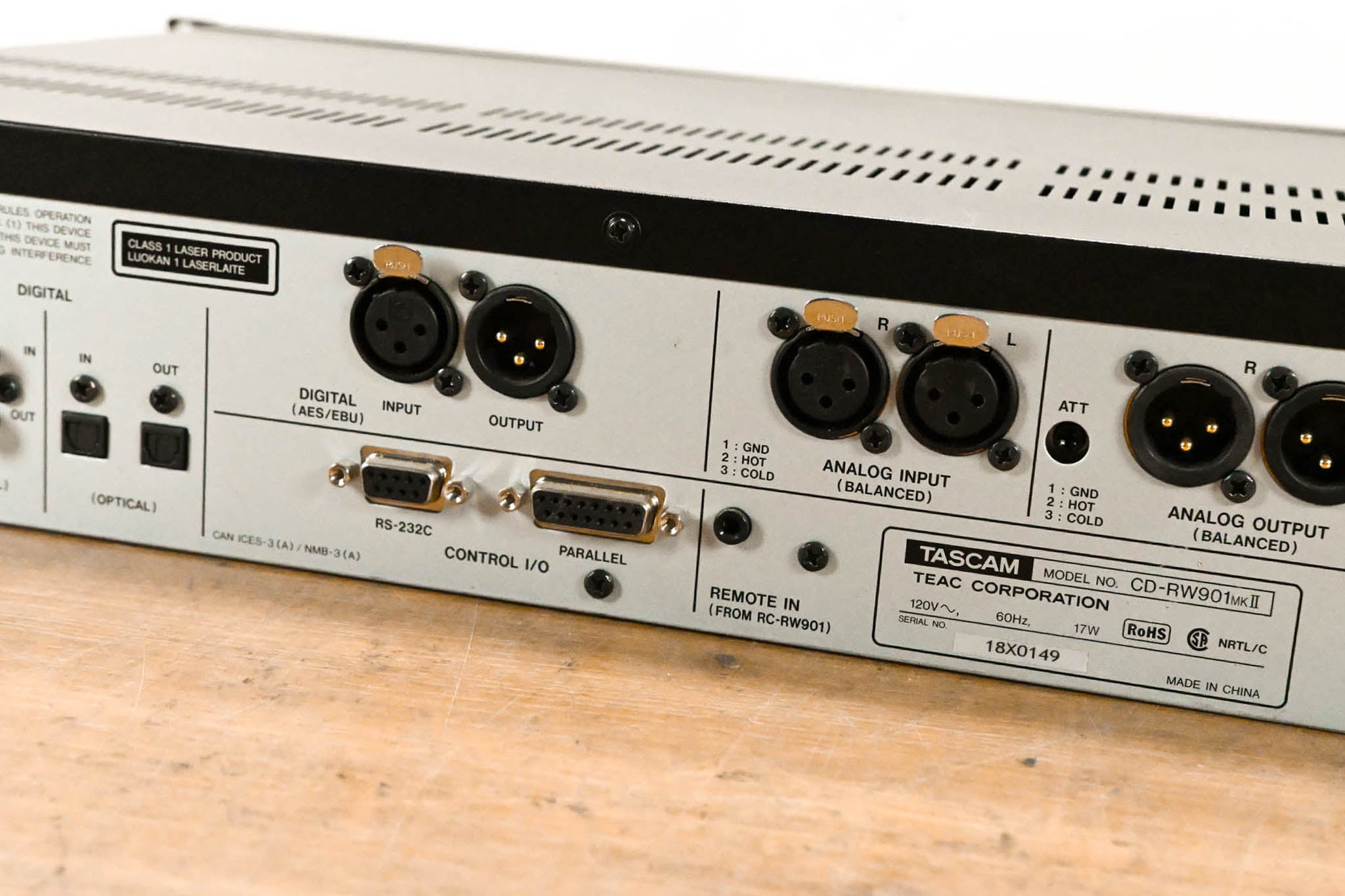 TASCAM CD-RW901MKII Professional CD Recorder