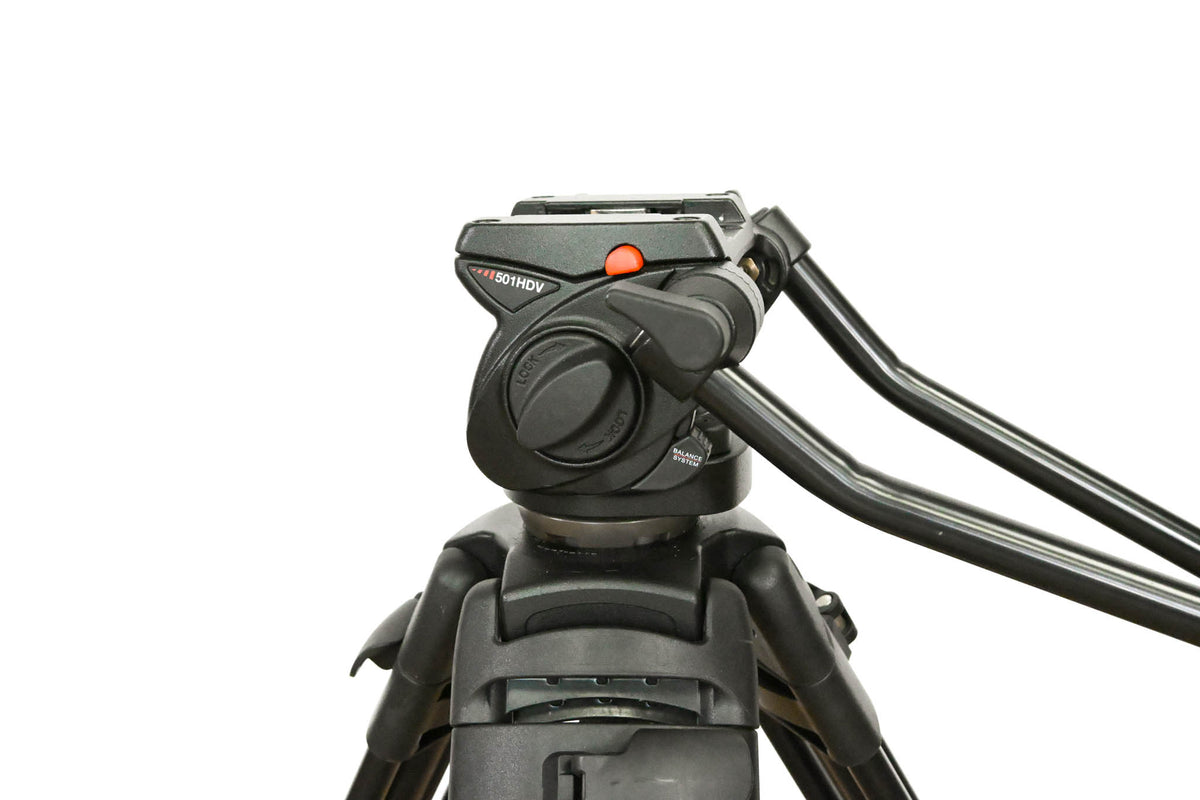 Manfrotto 501HDV Pro Video Head with 525MVB 2-Stage Tripod