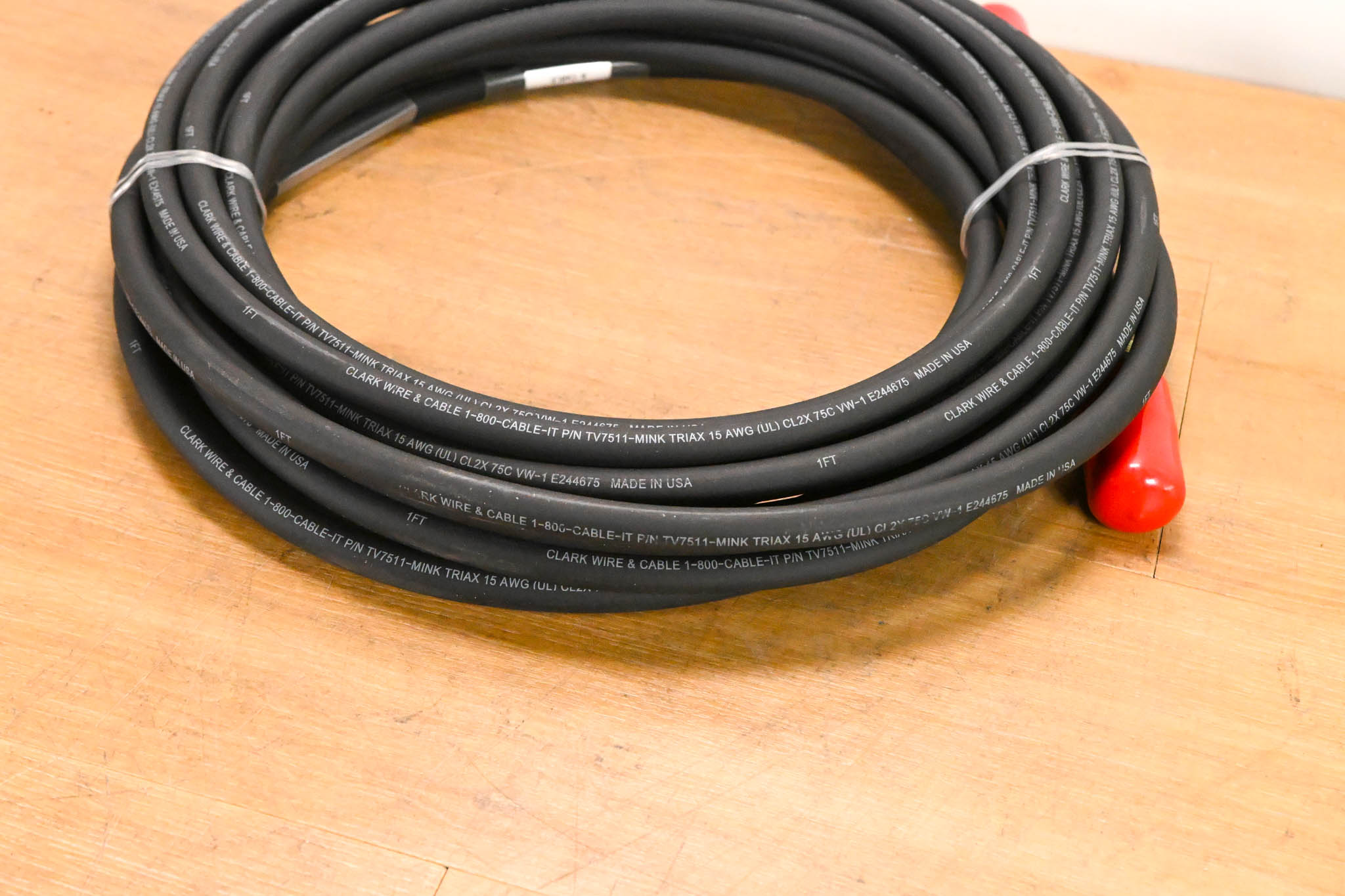 Clark Wire & Cable TV7511-MINK Triax Broadcast Camera Cable 15AWG - 40'