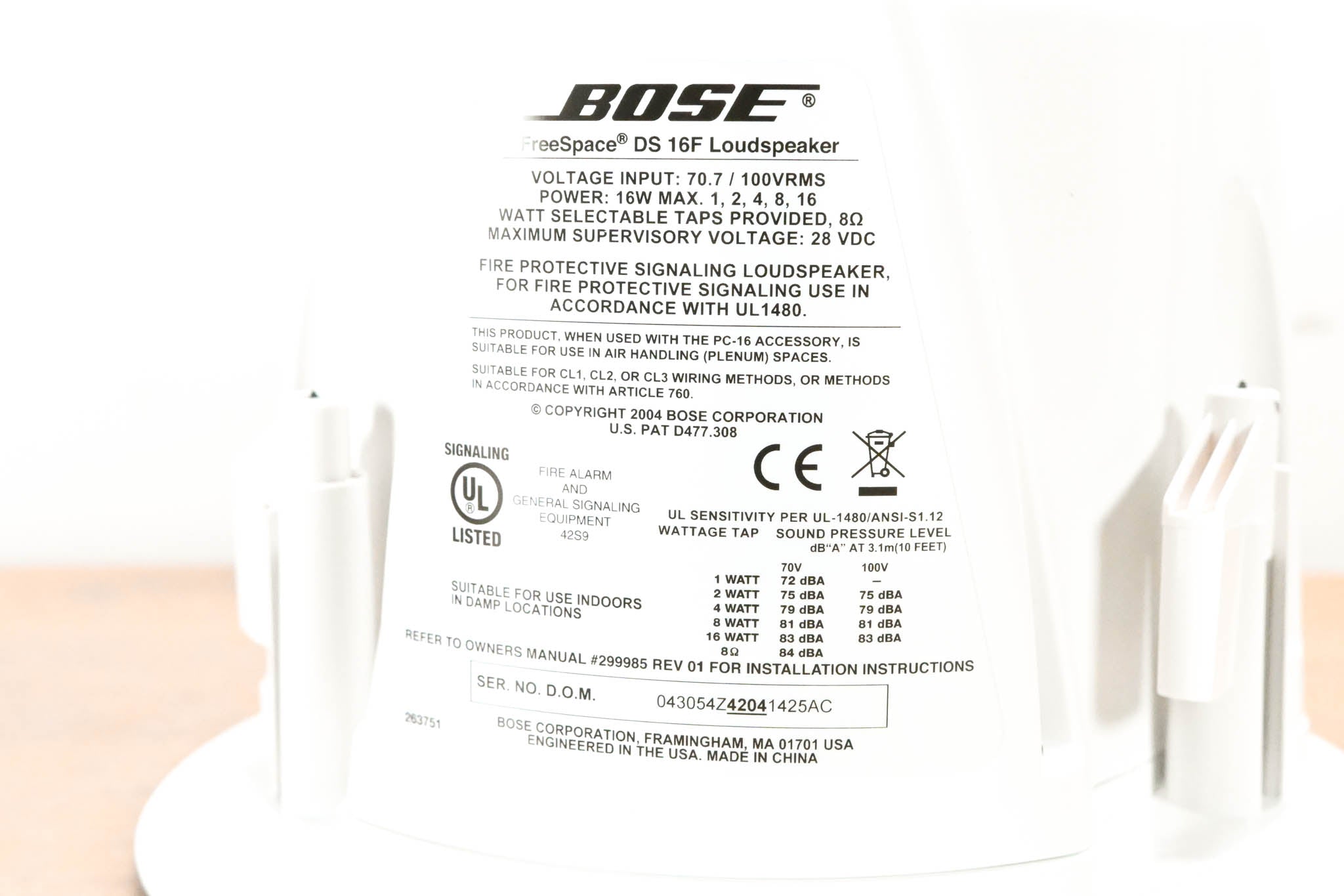 Bose FreeSpace DS 16F 2.25" 16W Passive Loudspeaker
