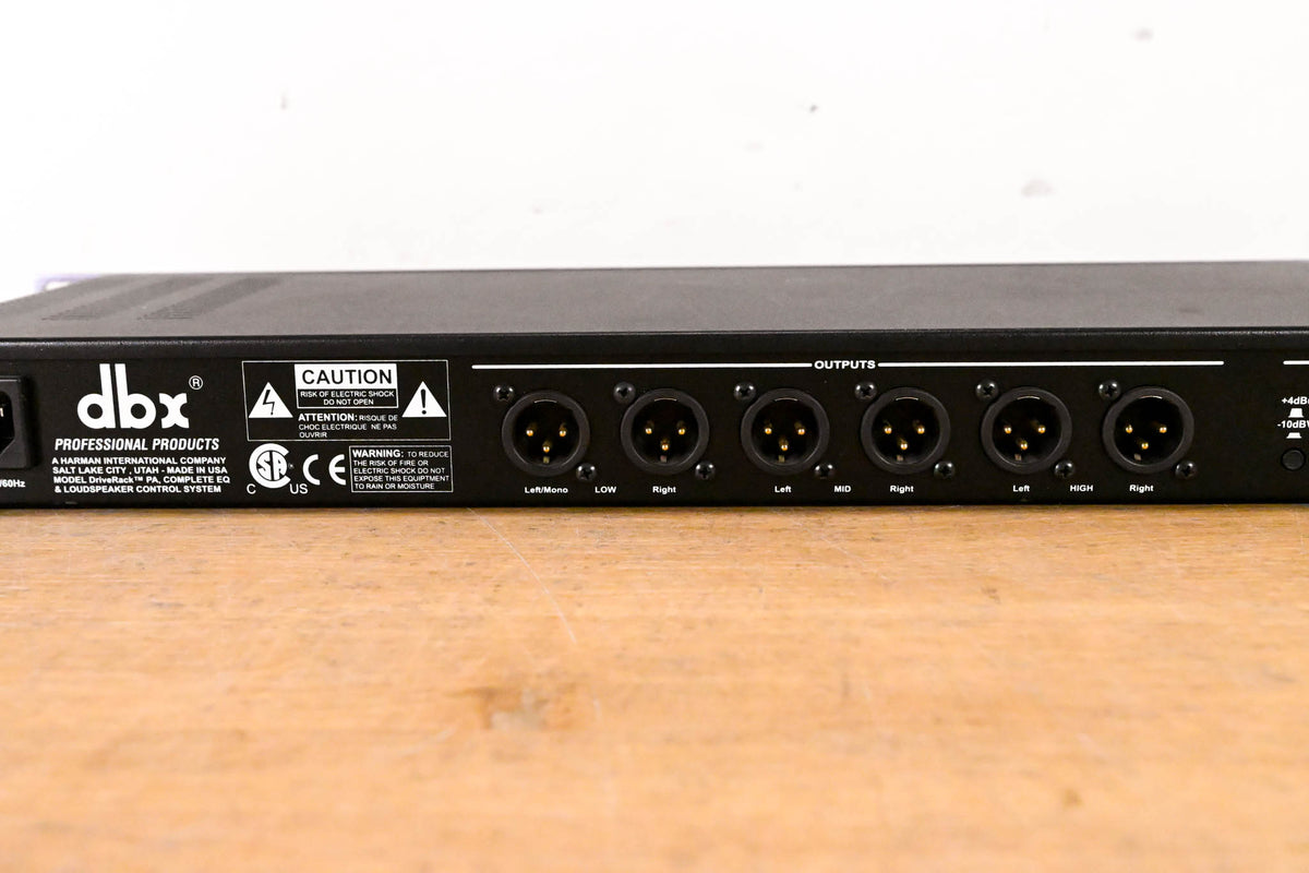 dbx DriveRack PA Complete Equalization and Loudspeaker Control System