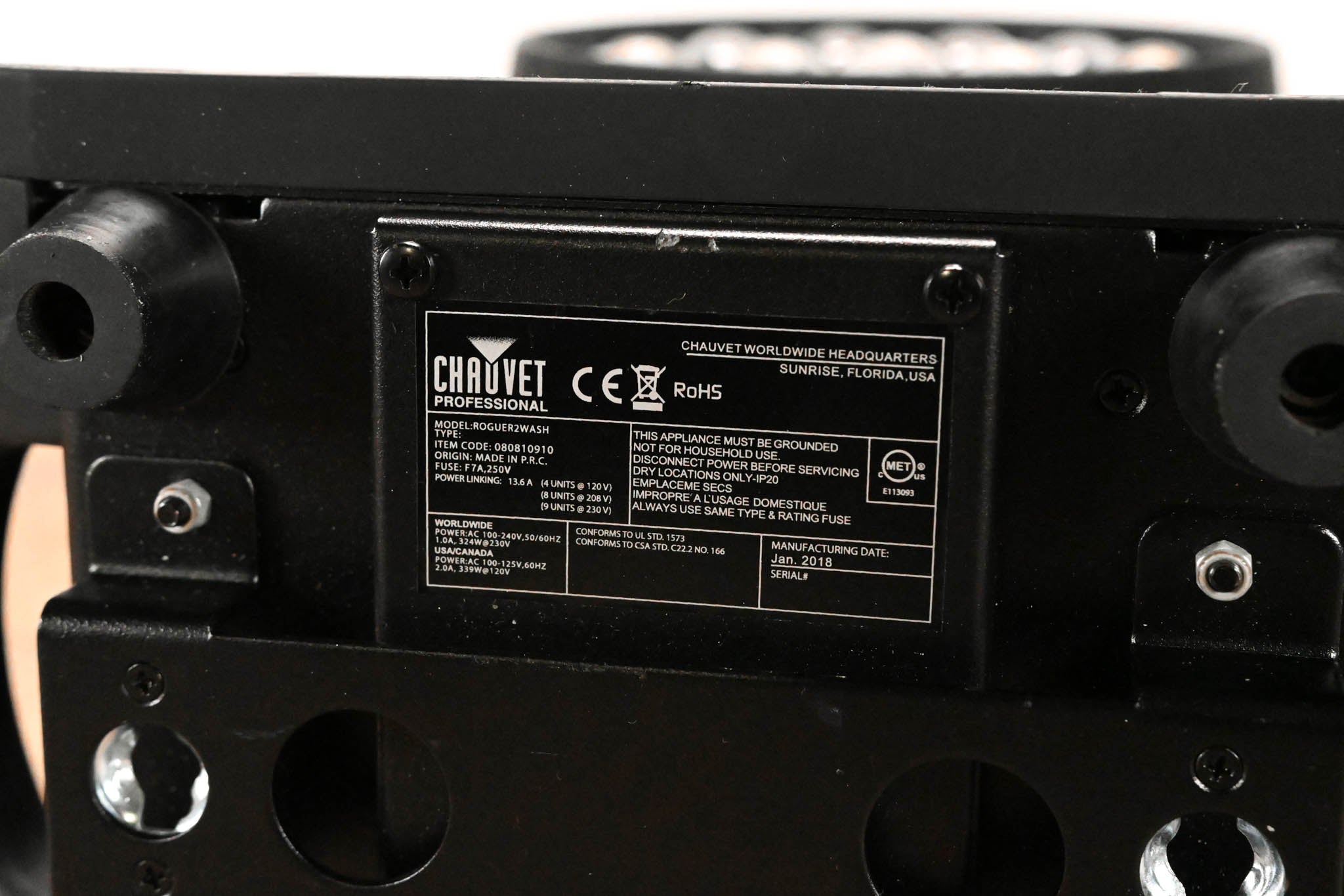 Chauvet Rogue R2 Wash Moving Head Light Fixture