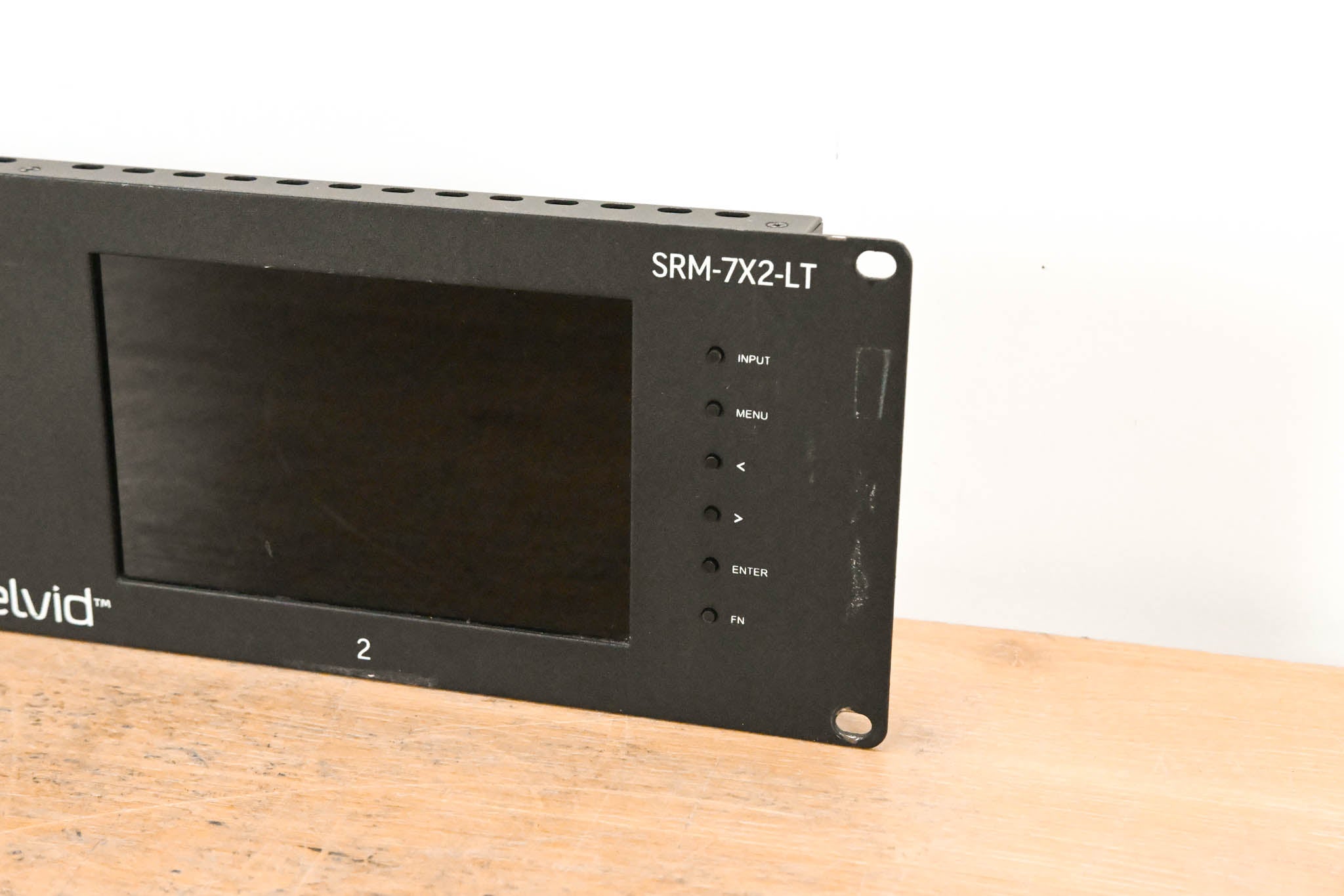 Elvid SRM-7X2-LT StudioVision Dual 7" Monitor Rackmount NO POWER SUPPLY