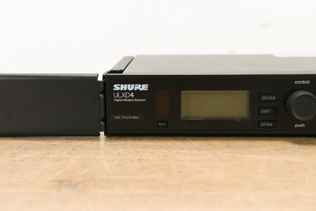 Shure ULXD4 Digital Wireless Receiver - V50 Band: 174-216 MHz (NO PSU)