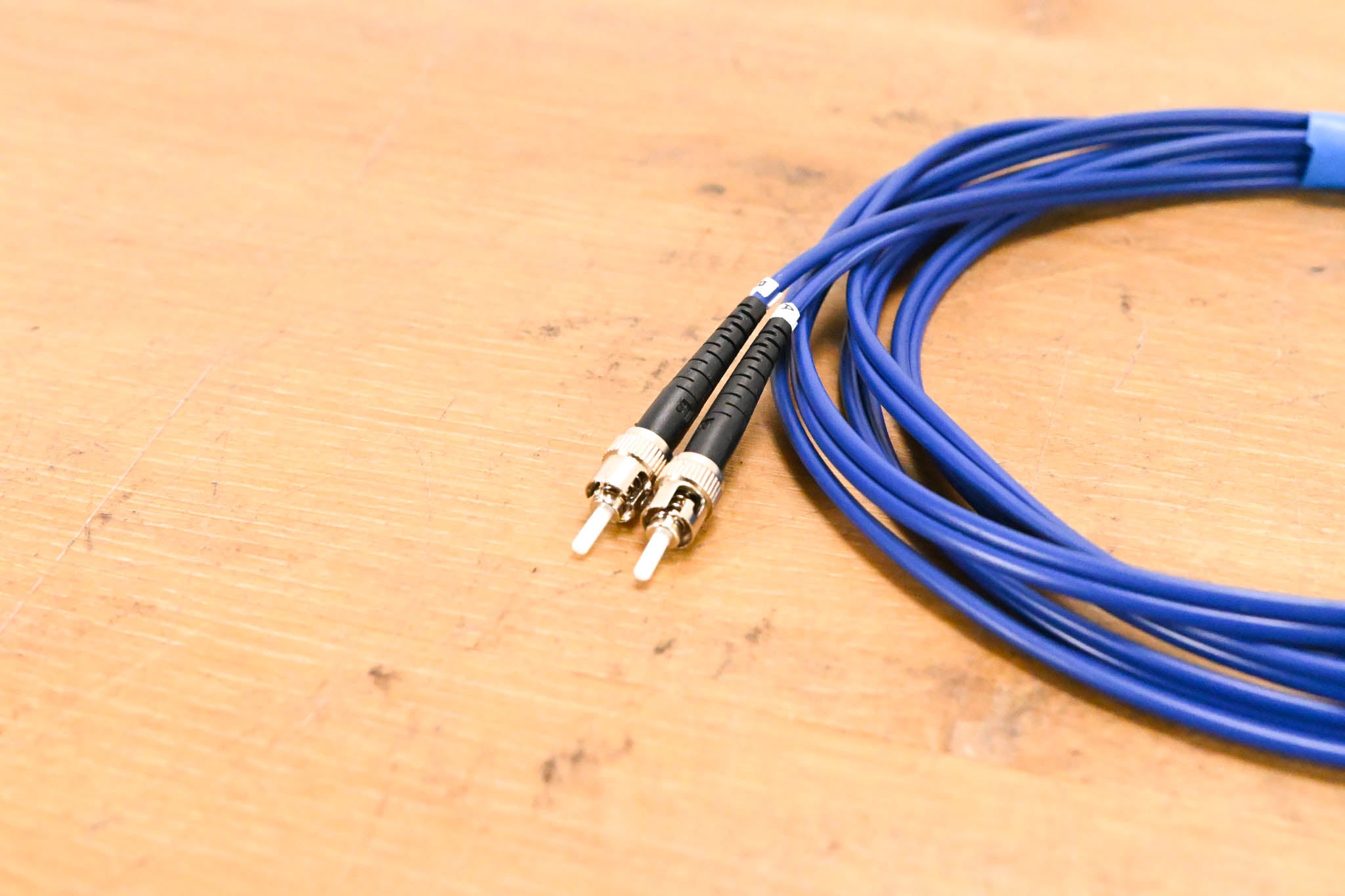 Unbranded LC-ST Duplex Fiber Optic Cable - 10'